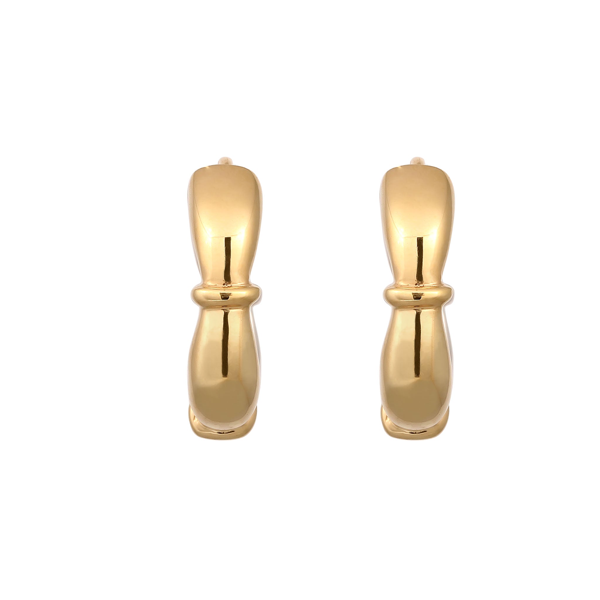 Zweifarbig - Elli | Creolen Bicolor | 925 Sterling Silber
