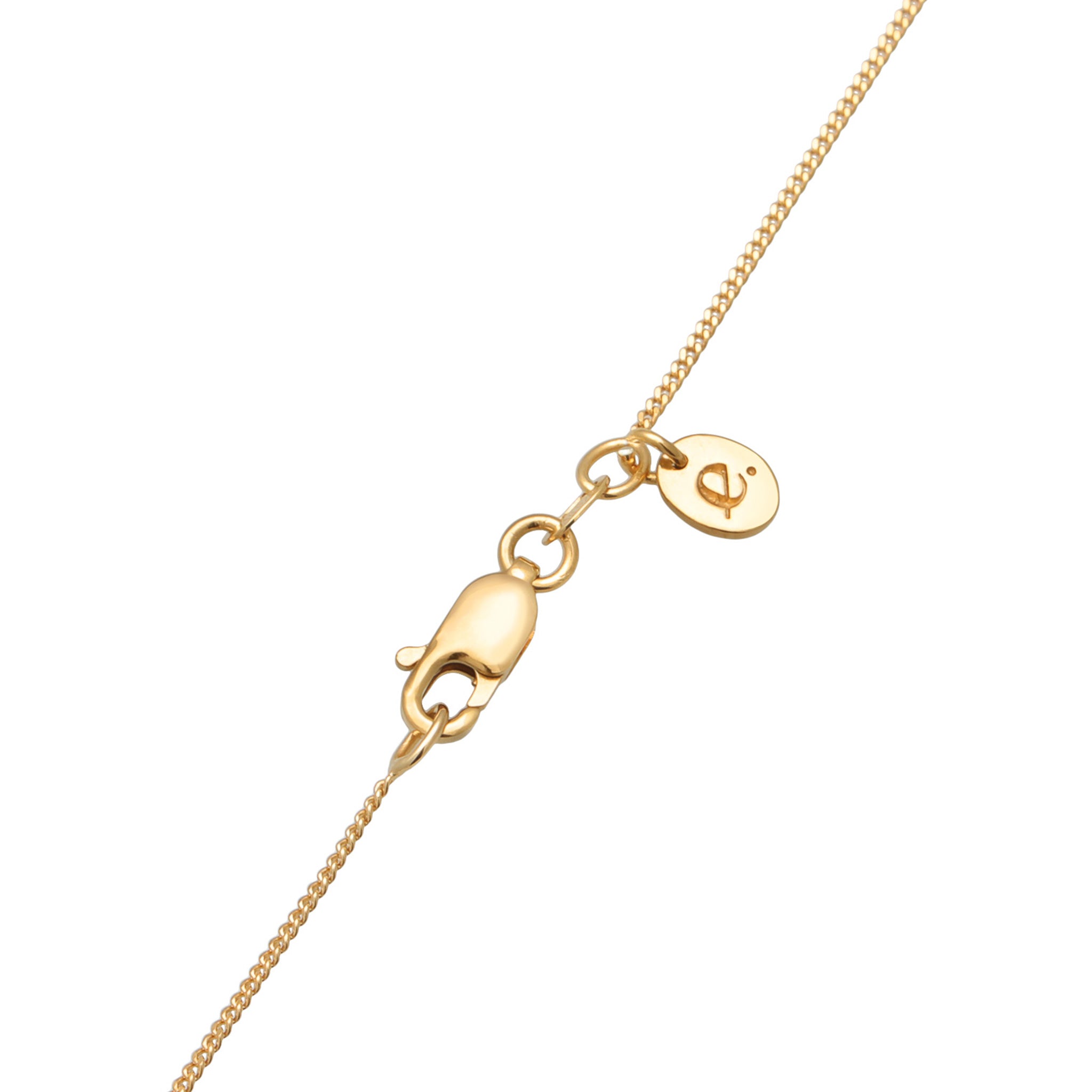 Gold - Elli PREMIUM | Halskette Anhänger Rund | Achat & Peridot (Rot & Hellgrün) | 925 Sterling Silber vergoldet