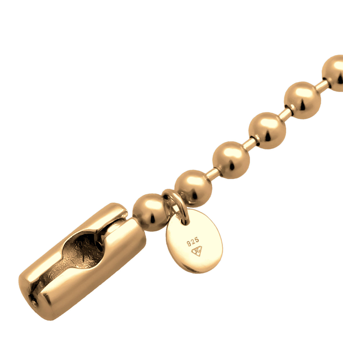 Gold - Elli PREMIUM | Kugel-Armband | 925 Sterling Silber vergoldet