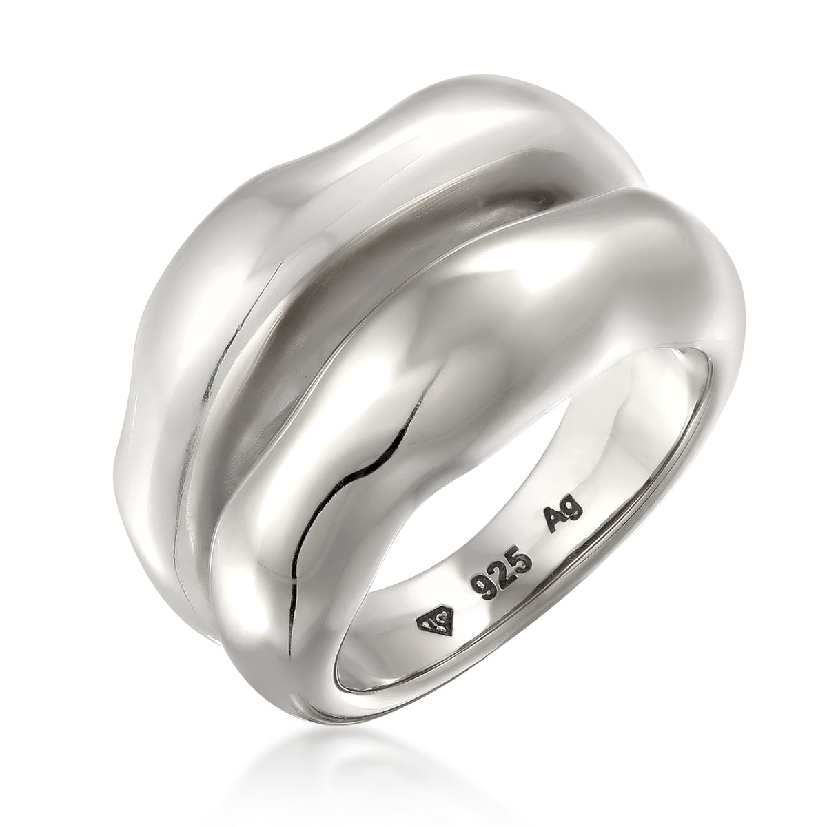 Silber - Elli PREMIUM | Ring-Set Chunky Organic | 925 Sterling Silber