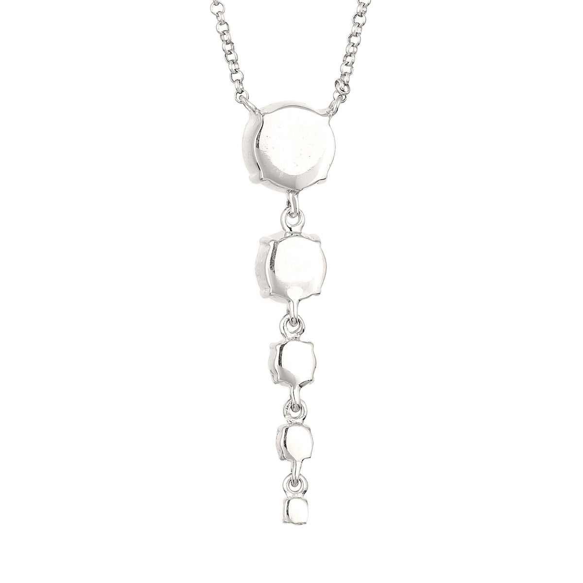Silber - Elli PREMIUM | Halskette | Mit Kristallen von Swarovski® (Weiß) | 925 Sterling Silber