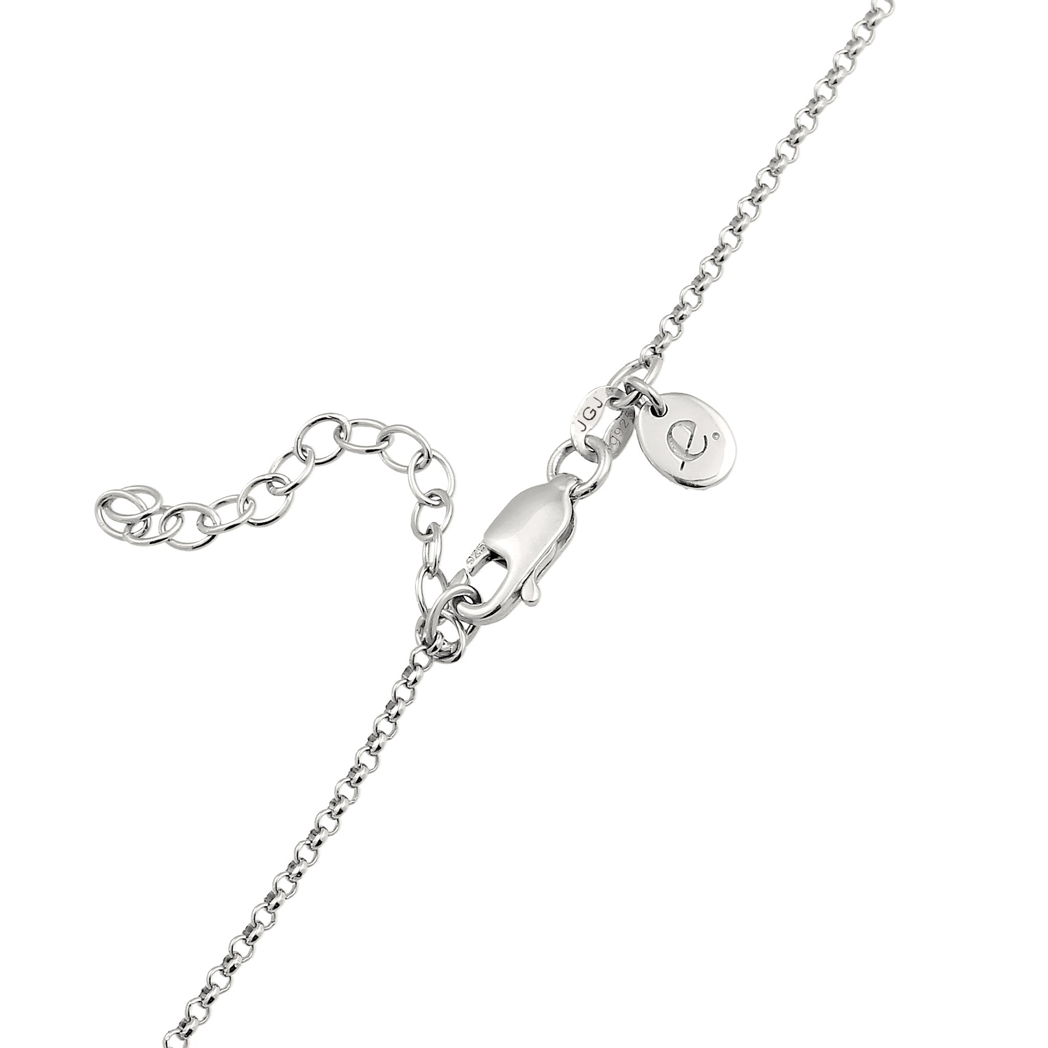 Silber - Elli PREMIUM | Halskette | Mit Kristallen von Swarovski® (Weiß) | 925 Sterling Silber