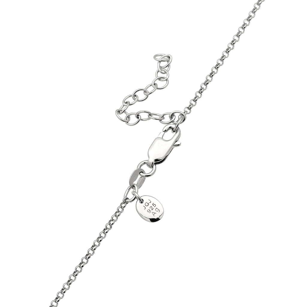 Silber - Elli PREMIUM | Halskette | Mit Kristallen von Swarovski® (Weiß) | 925 Sterling Silber