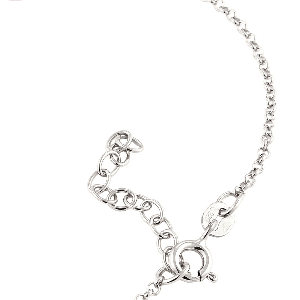Silber - Elli | Armband Beads | Quarz (Rosé) | 925 Sterling Silber