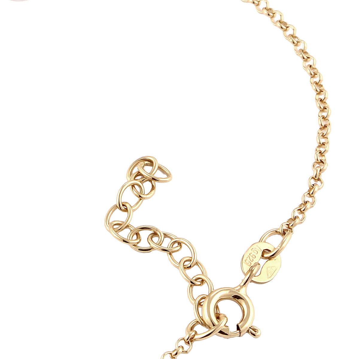 Gold - Elli | Armband Beads | Quarz (Rosé) | 925 Sterling Silber vergoldet