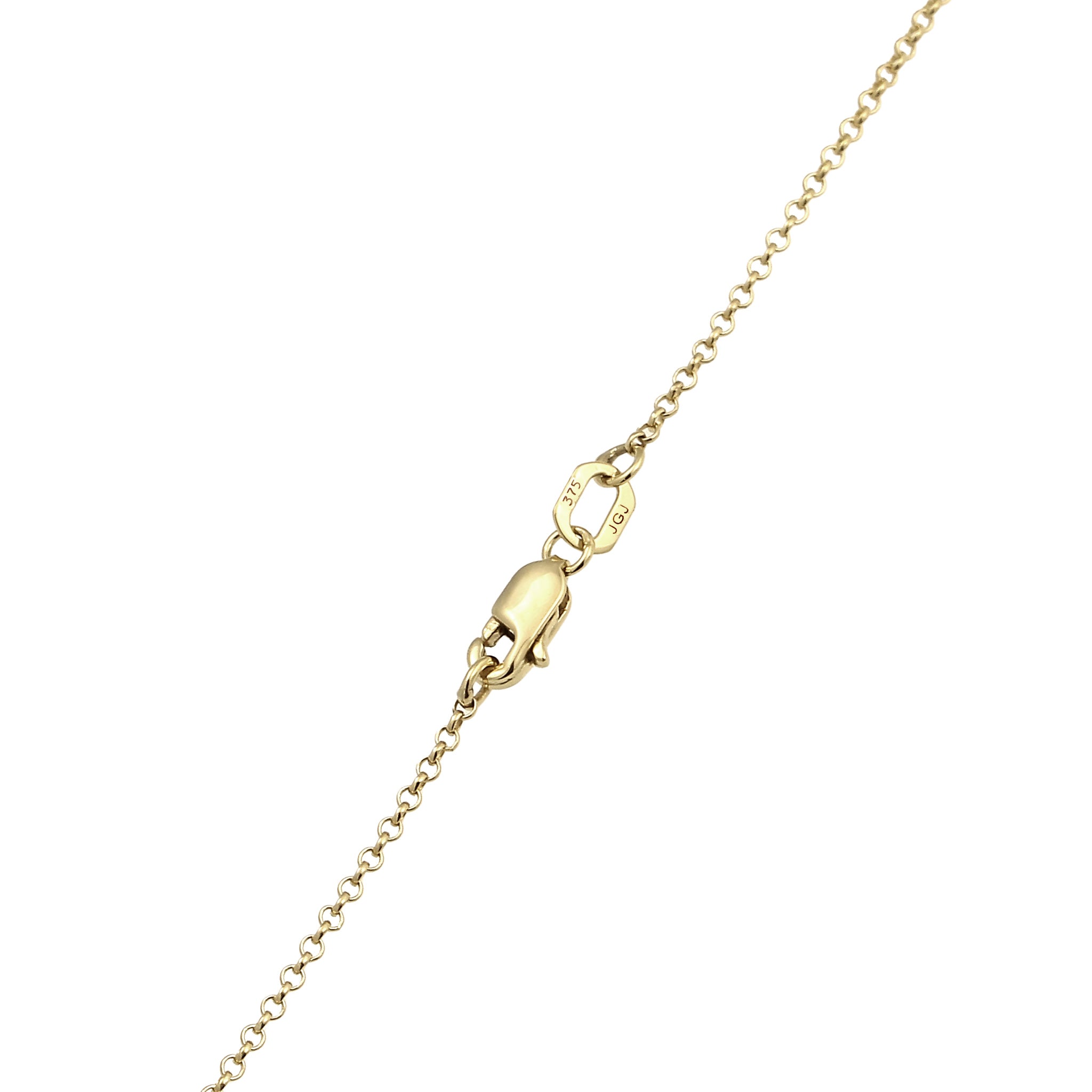 Gold - Elli DIAMONDS | Halskette | Laborgezüchtete Diamanten (Weiß, 0.035 ct) | 375 Gelbgold