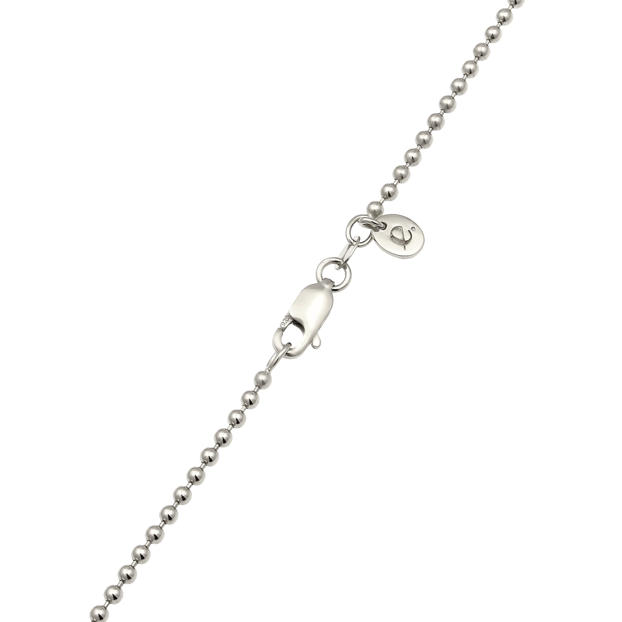 Silber - Elli PREMIUM | Kugel-Halskette | Zirkonia (Weiß) | 925 Sterling Silber
