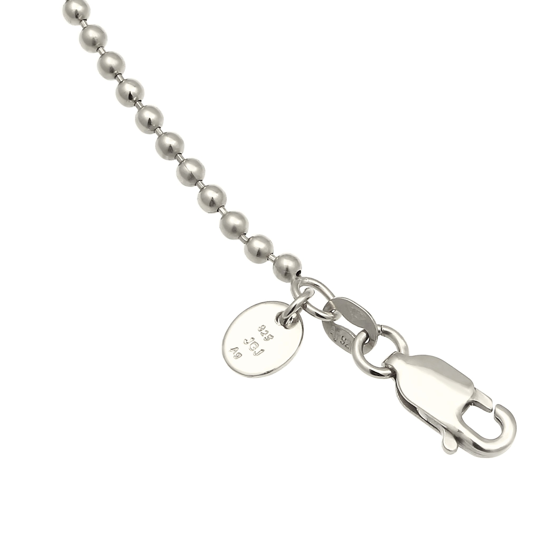 Silber - Elli PREMIUM | Kugel-Halskette | Zirkonia (Weiß) | 925 Sterling Silber