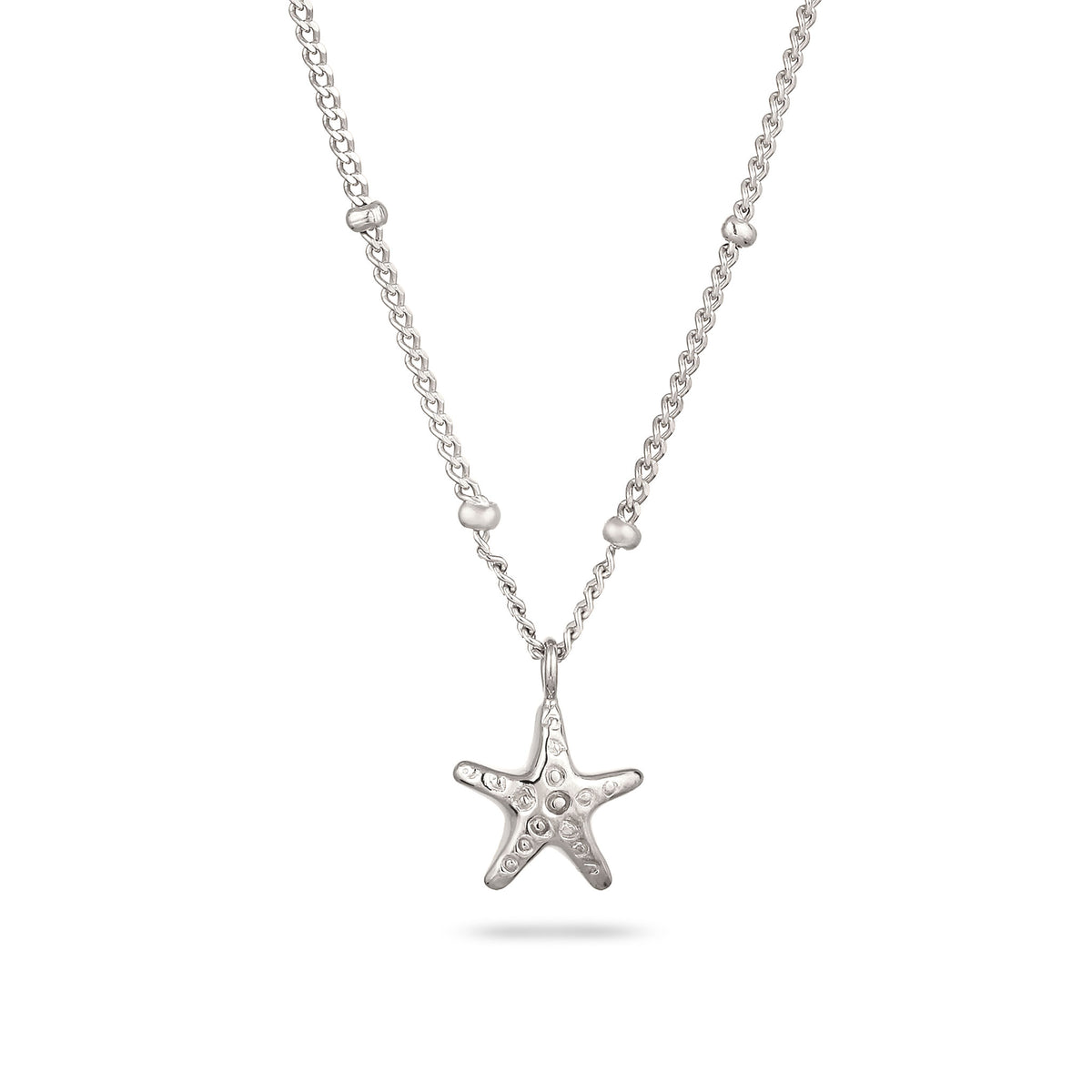 Silber - Elli | Halskette Seestern Anhänger | 925 Sterling Silber