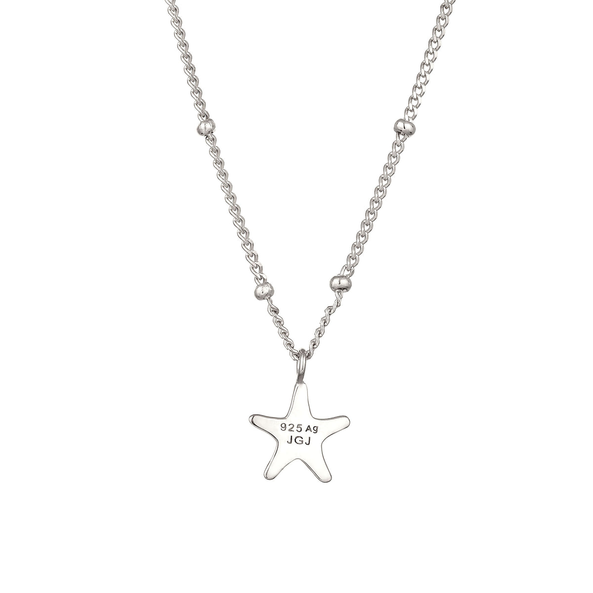 Silber - Elli | Halskette Seestern Anhänger | 925 Sterling Silber