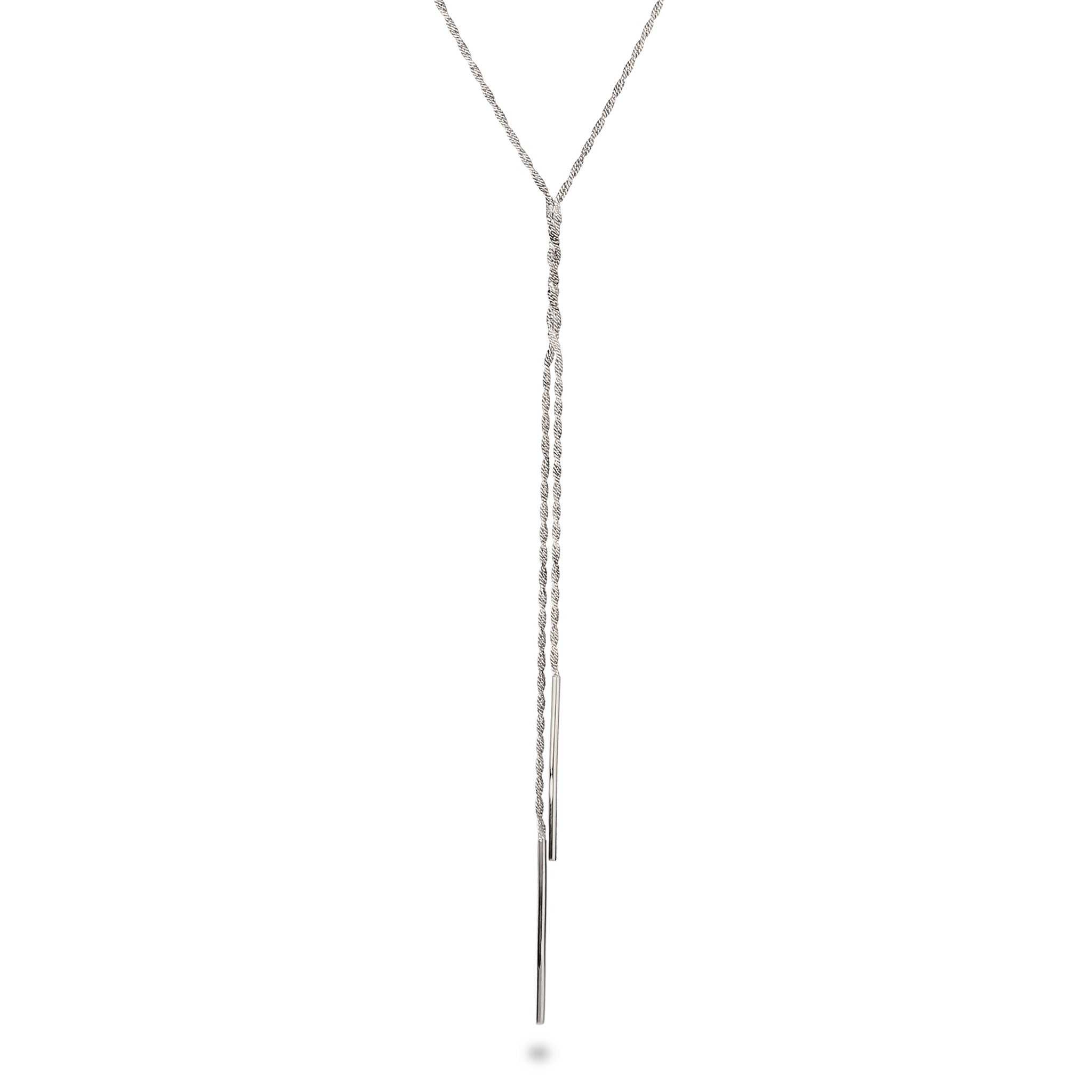 Silber - Elli PREMIUM | Y-Halskette Twisted | 925 Sterling Silber
