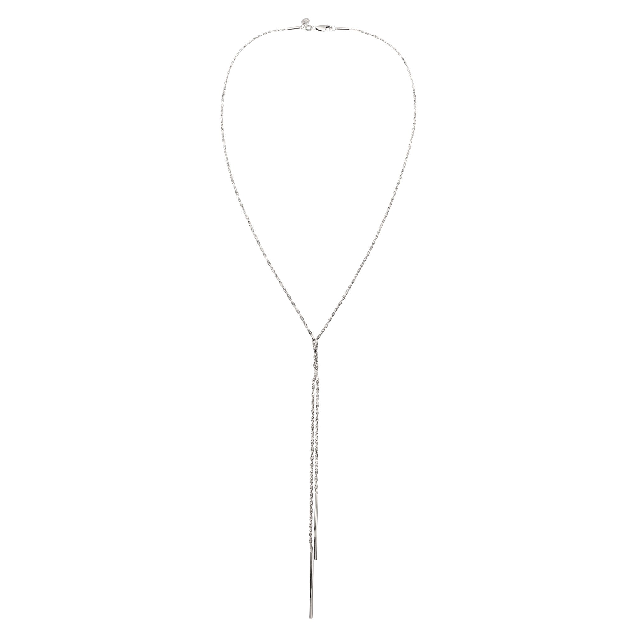 Silber - Elli PREMIUM | Y-Halskette Twisted | 925 Sterling Silber