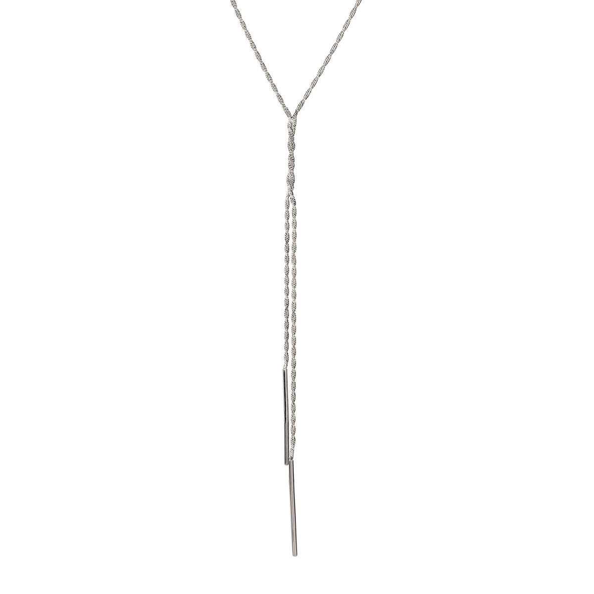 Silber - Elli PREMIUM | Y-Halskette Twisted | 925 Sterling Silber