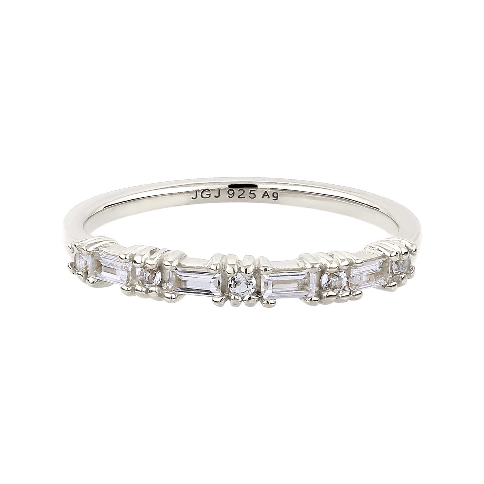 Silber - Elli PREMIUM | Ring | Topas (Weiß) | 925 Sterling Silber