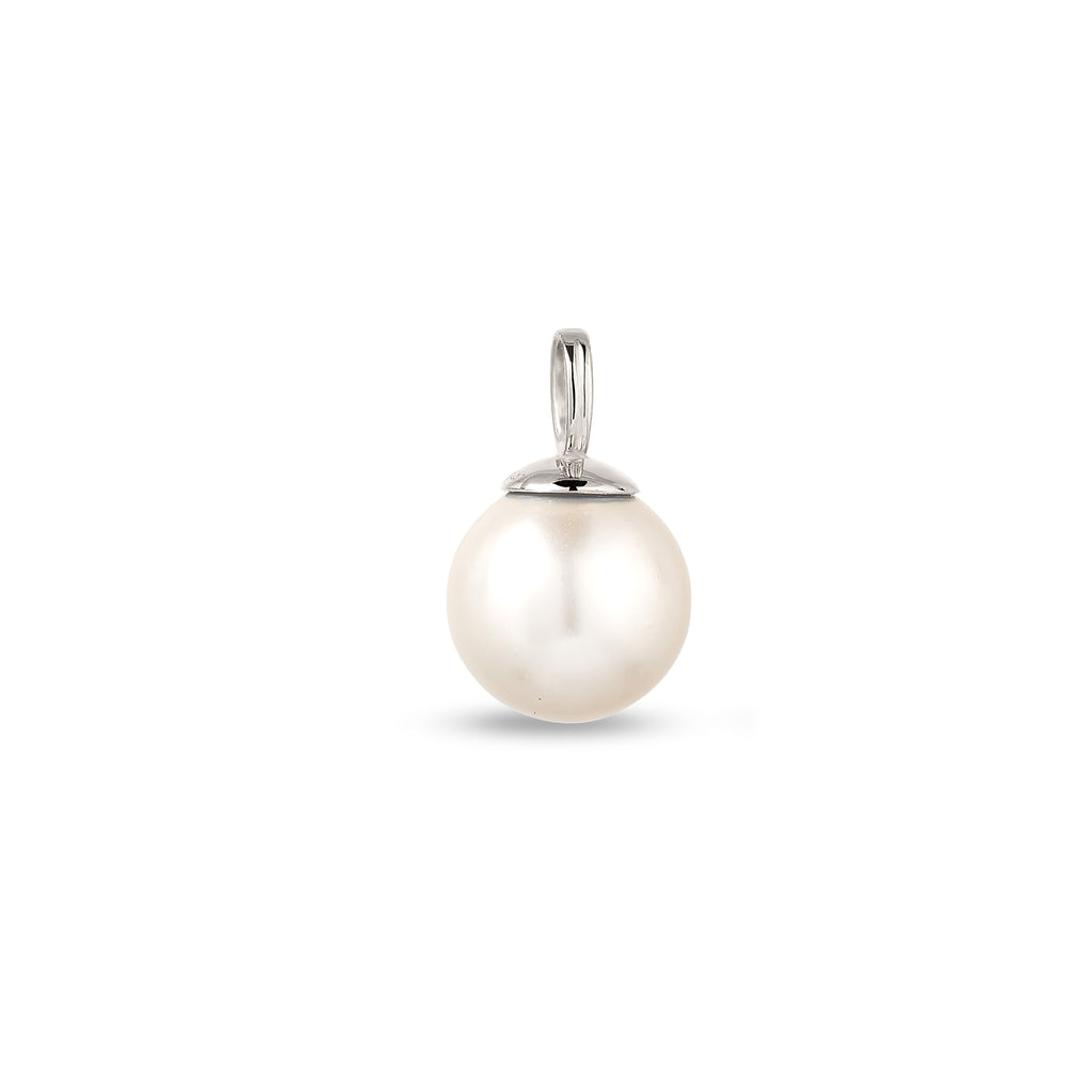 Silber - Elli | Anhänger | mit Perle von Swarovski®(Weiß) | 925 Sterling Silber