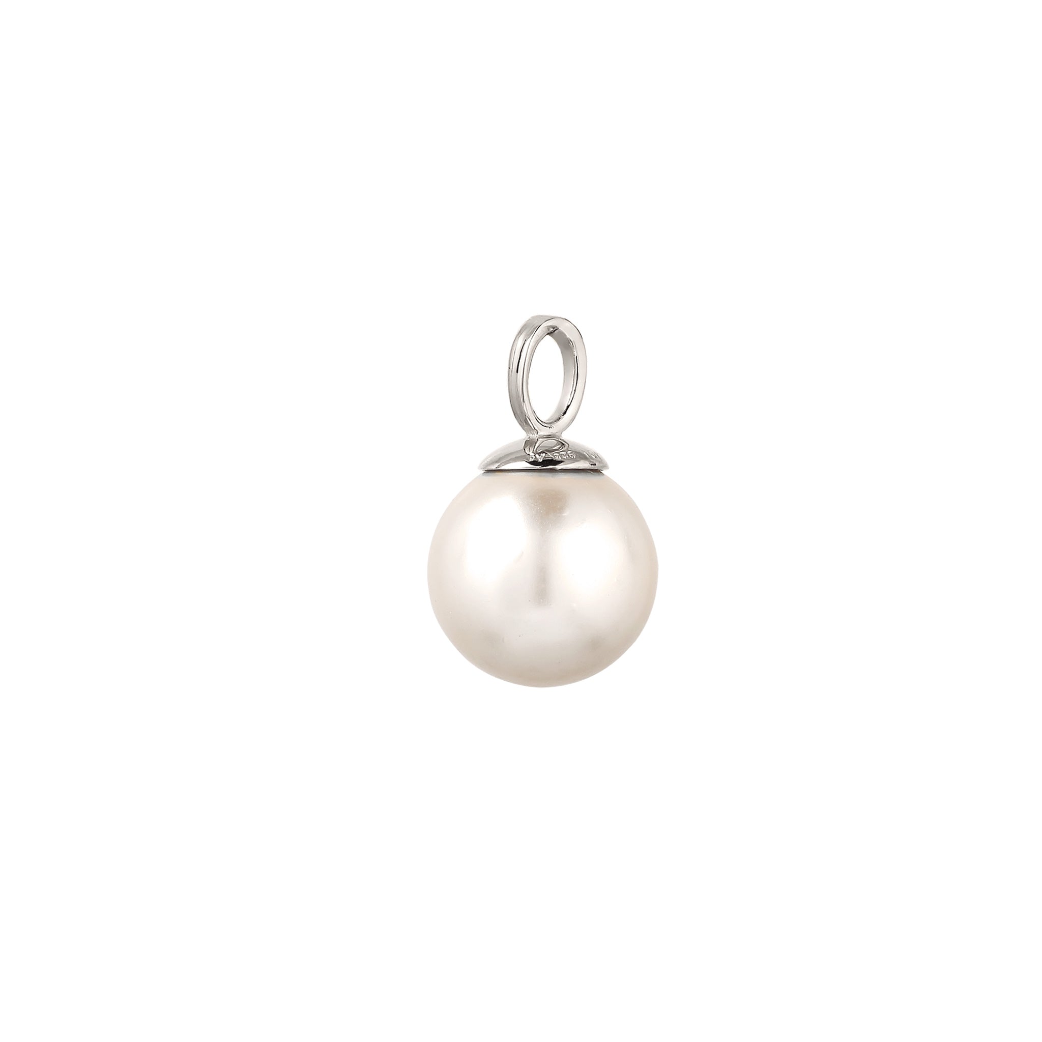 Silber - Elli | Anhänger | mit Perle von Swarovski®(Weiß) | 925 Sterling Silber