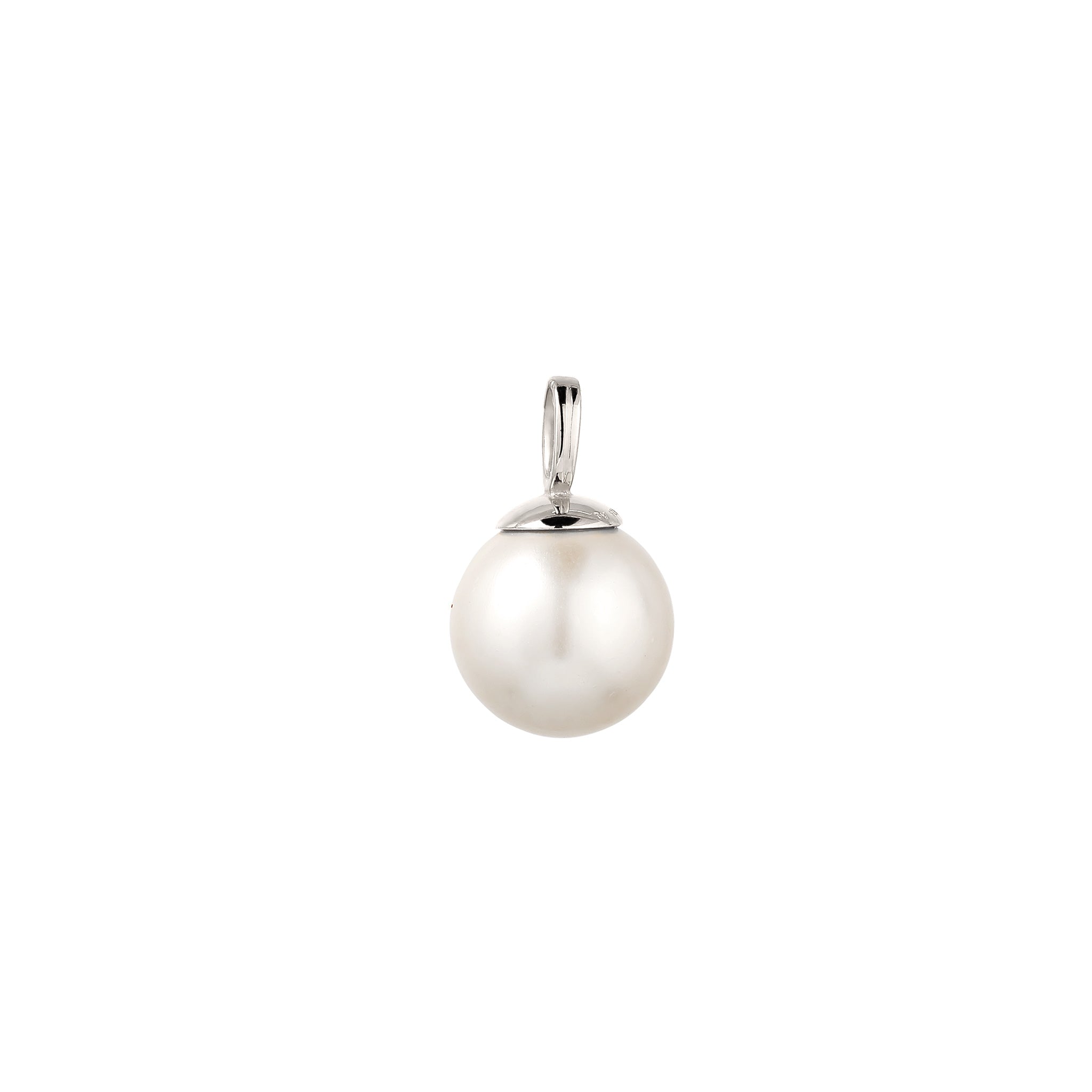 Silber - Elli | Anhänger | mit Perle von Swarovski®(Weiß) | 925 Sterling Silber