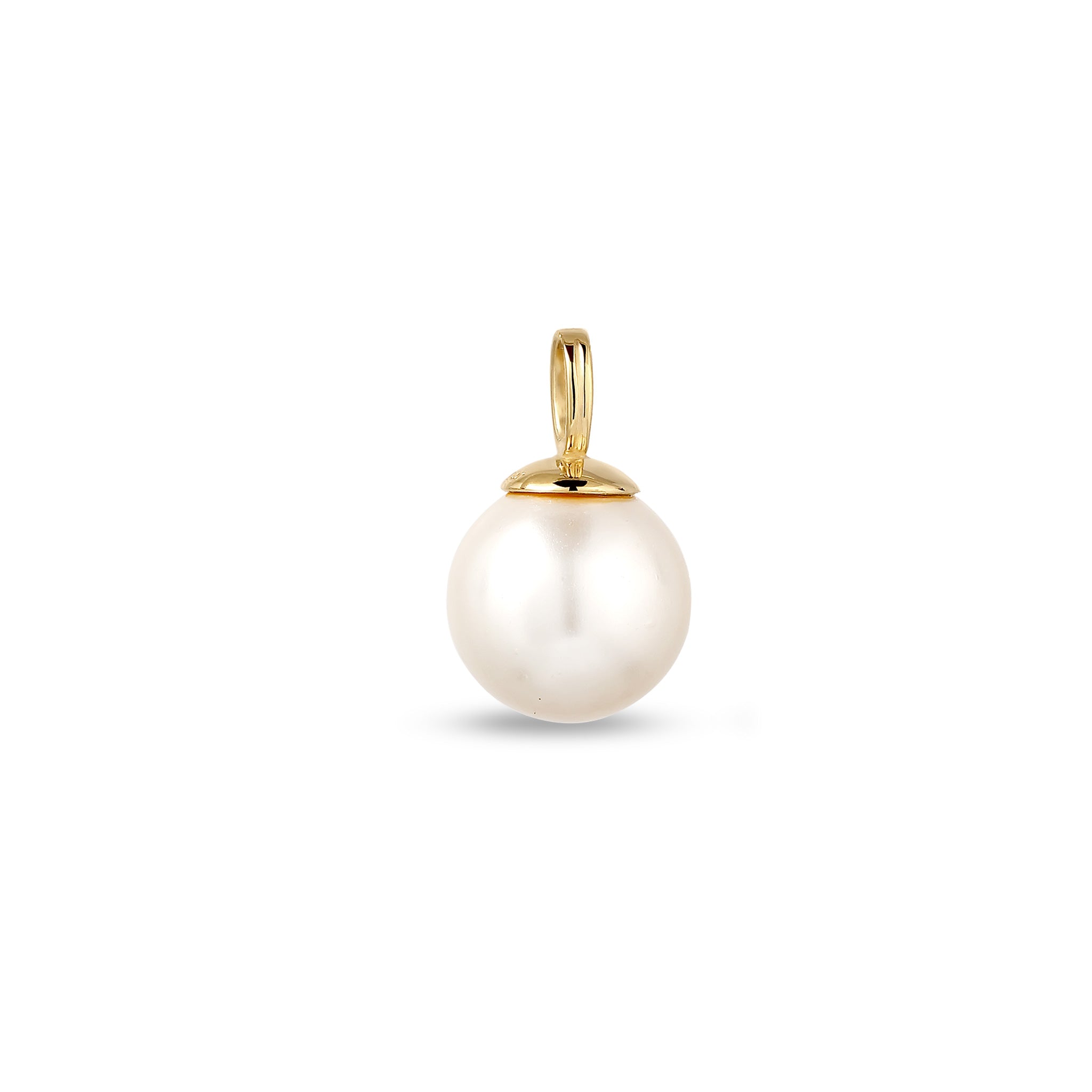 Gold - Elli | Anhänger | Perle von Swarovski®(Weiß) | 925 Sterling Silber vergoldet