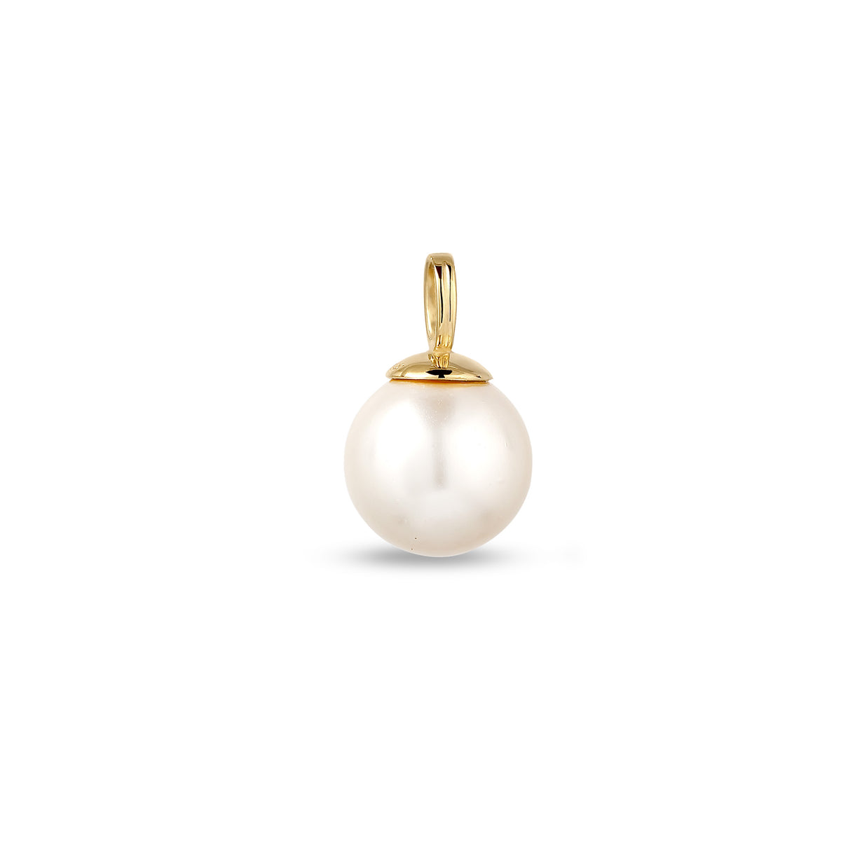 Gold - Elli | Anhänger | Perle von Swarovski®(Weiß) | 925 Sterling Silber vergoldet
