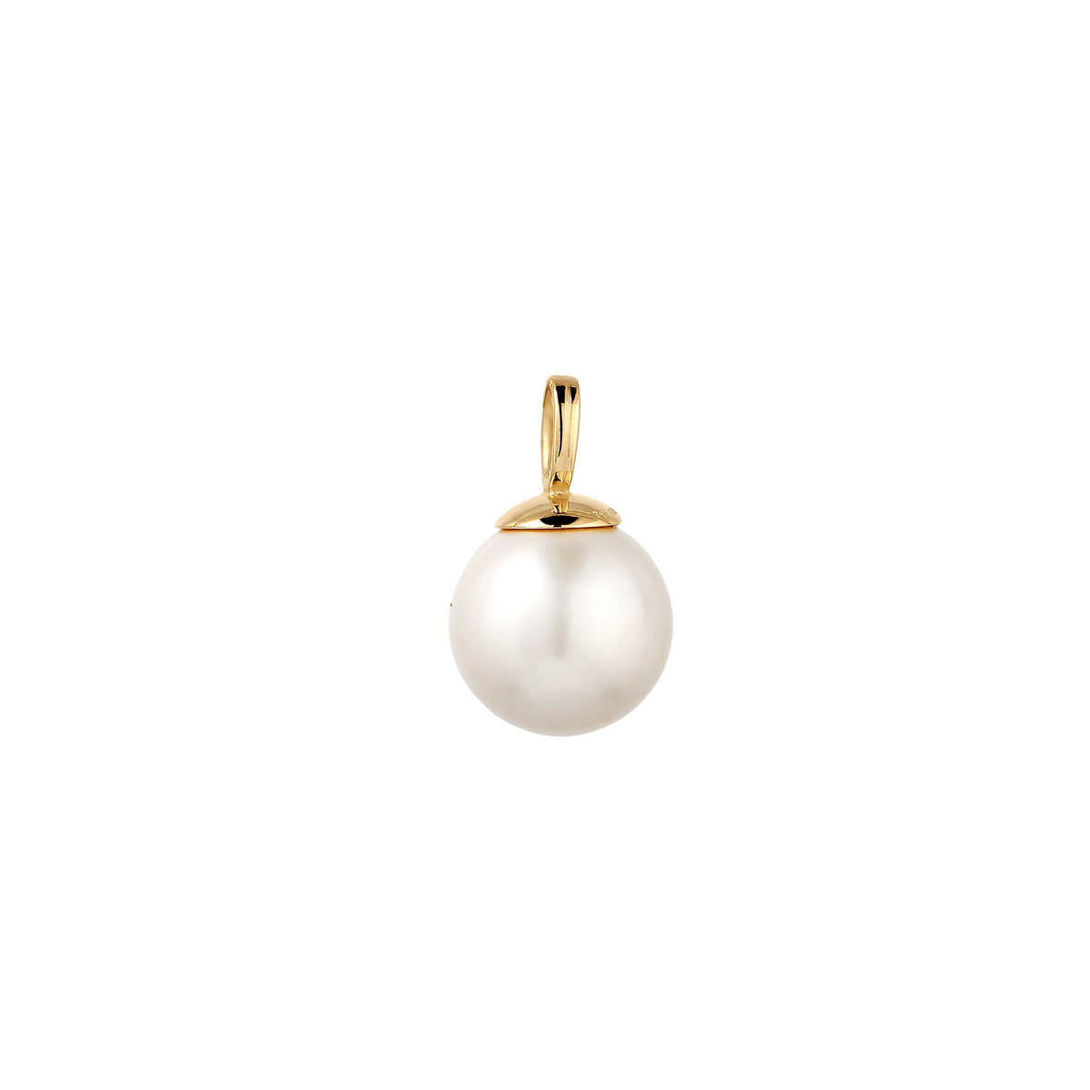 Gold - Elli | Anhänger | Perle von Swarovski®(Weiß) | 925 Sterling Silber vergoldet
