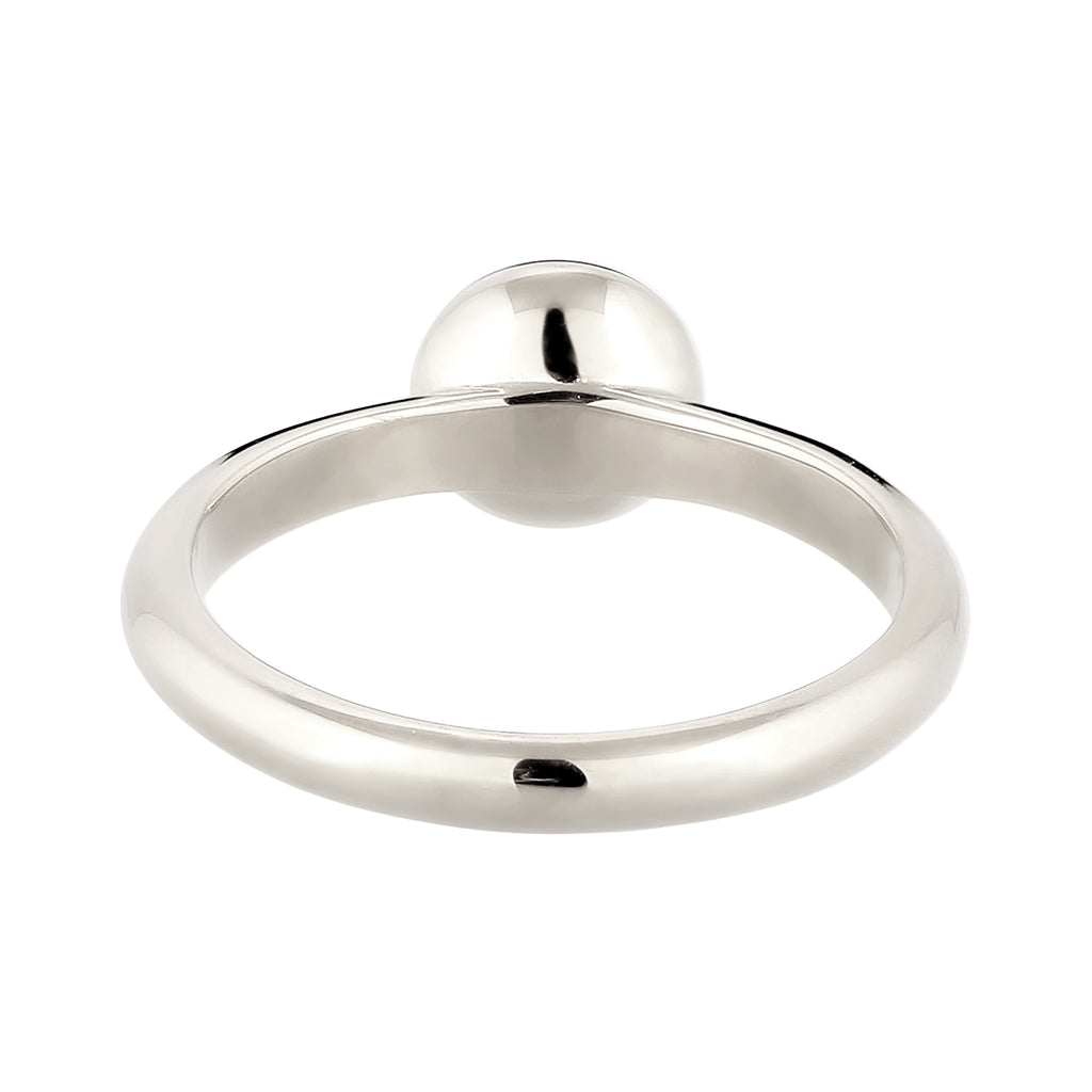 Silber - Elli | Solitär-Ring | Achat (Rot) | 925 Sterling Silber