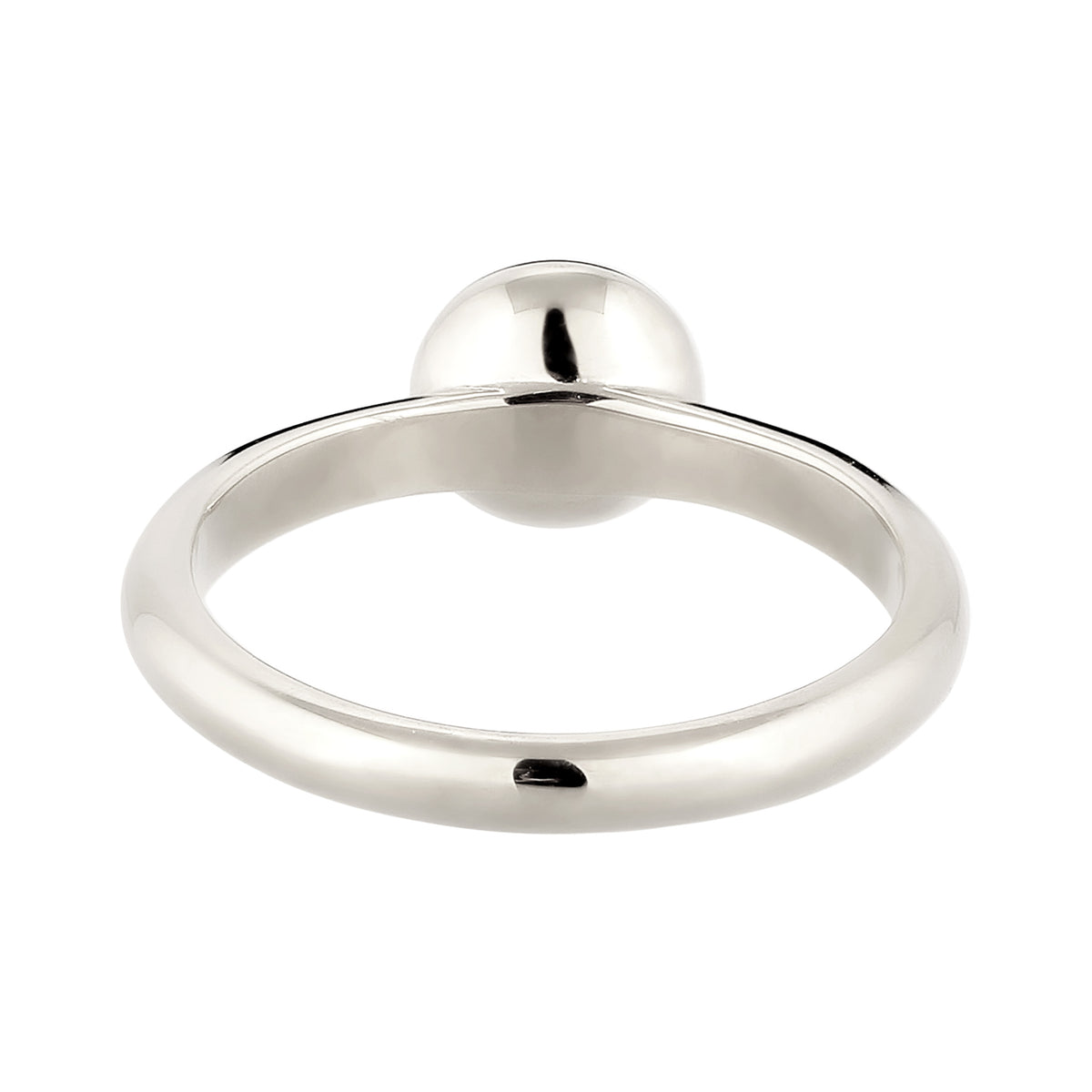 Silber - Elli | Solitär-Ring | Achat (Rot) | 925 Sterling Silber