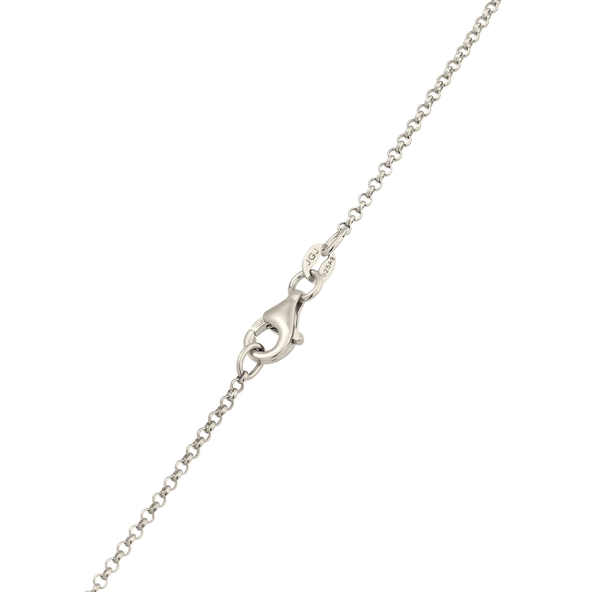 Silber - Elli | Y-Halskette Halbmond | Mondstein (Regenbogen & Weiß) | 925 Sterling Silber