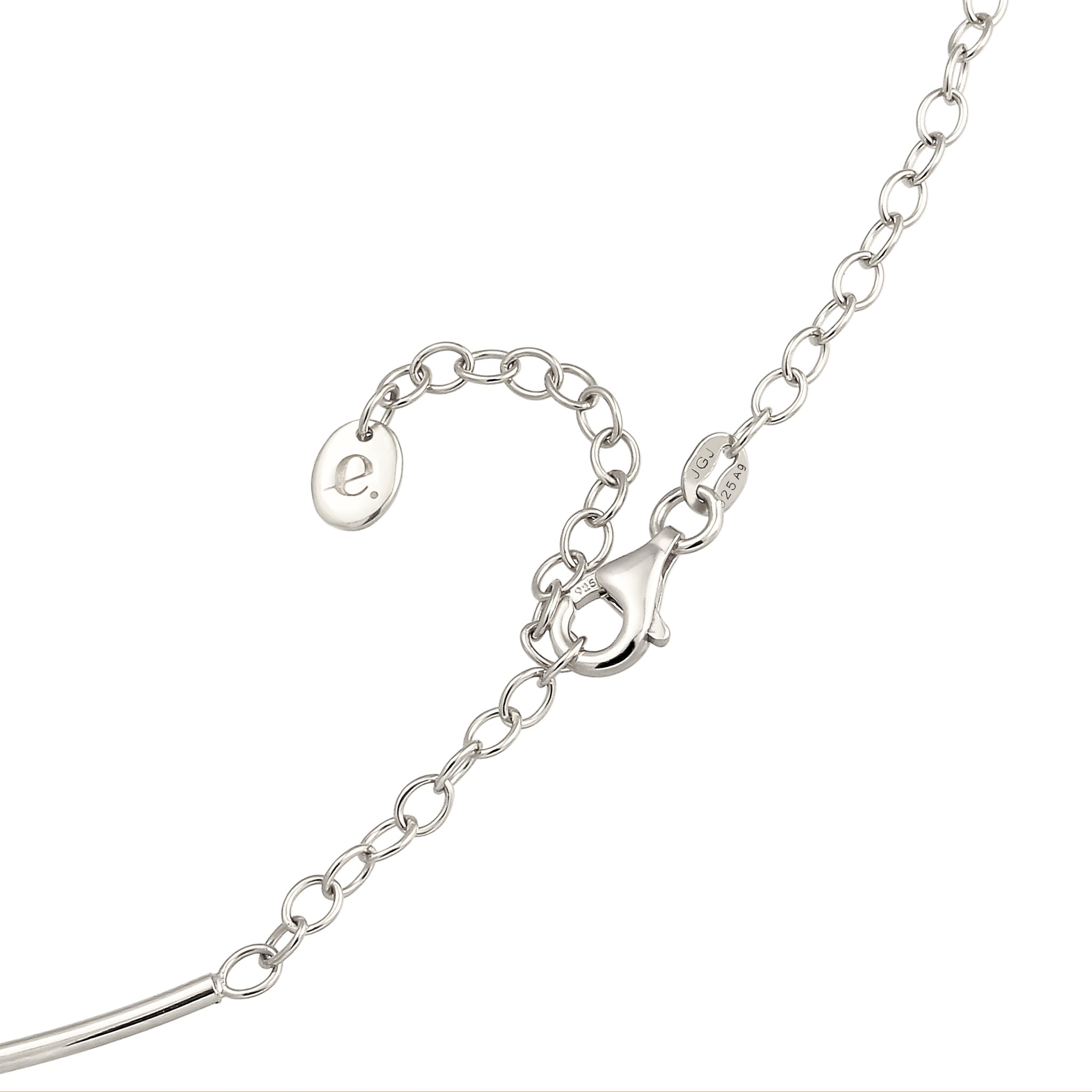 Silber - Elli PREMIUM | Halsreif | Muschelkernperle (Weiß) | 925 Sterling Silber