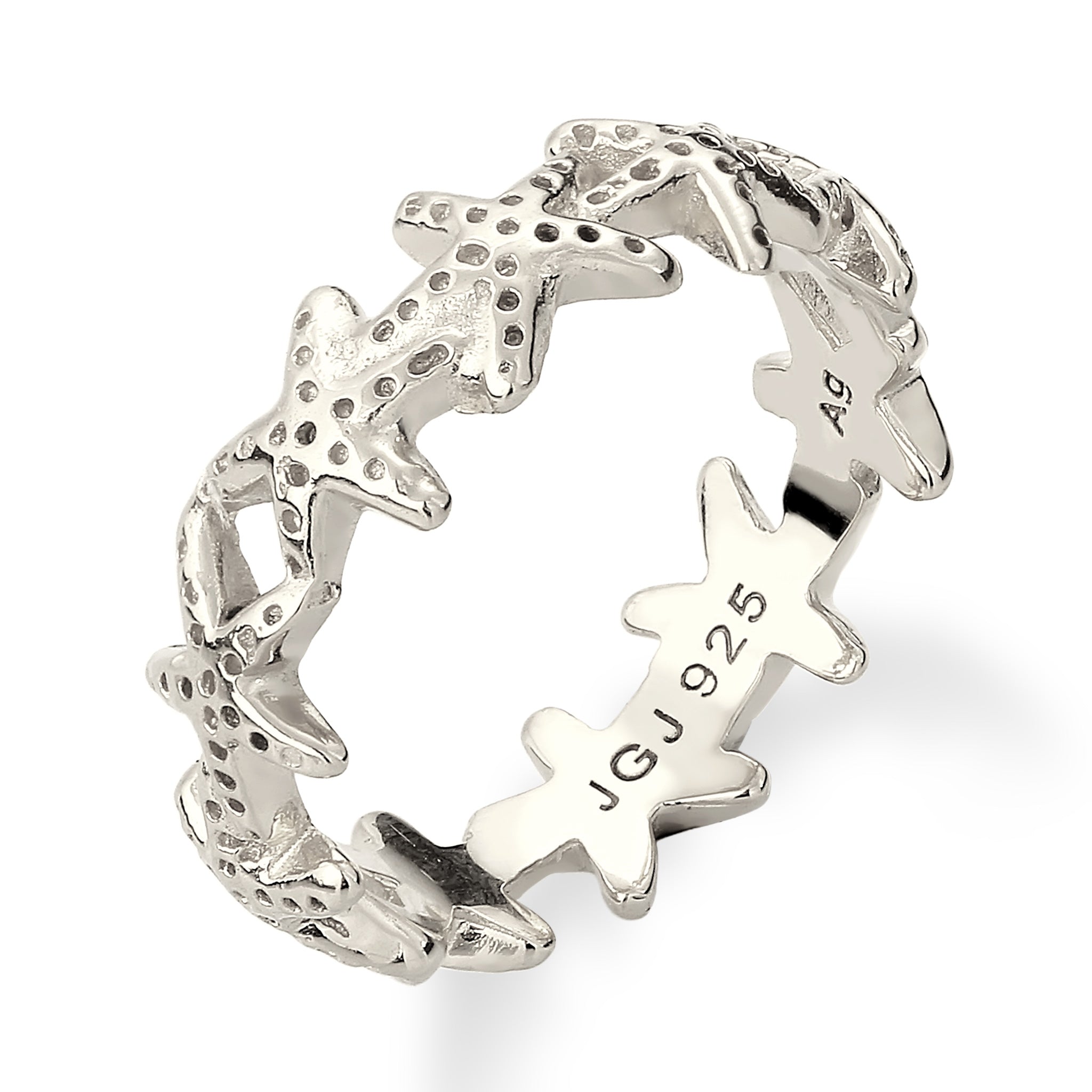 Silber - Elli | Ring Seestern | 925 Sterling Silber