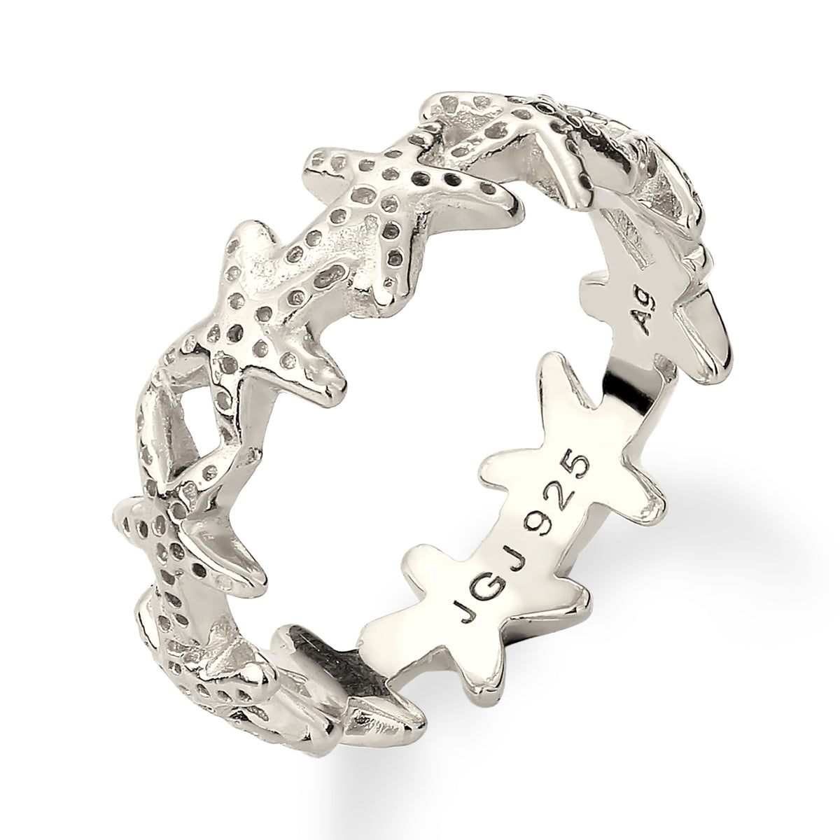 Silber - Elli | Ring Seestern | 925 Sterling Silber