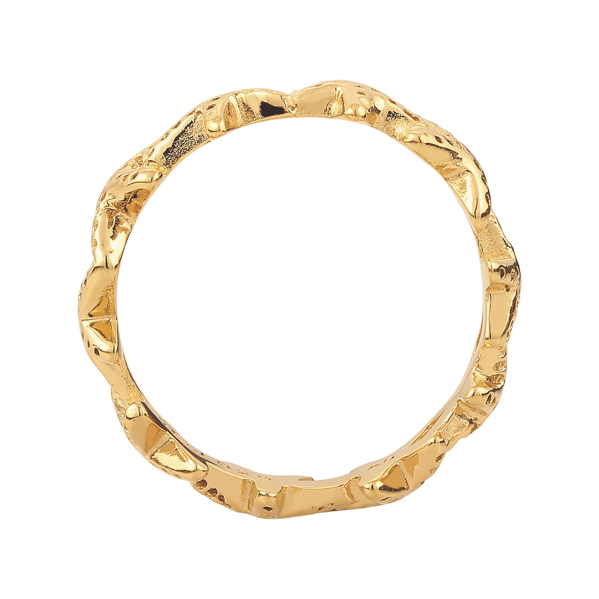 Gold - Elli | Ring Seestern | 925 Sterling Silber vergoldet