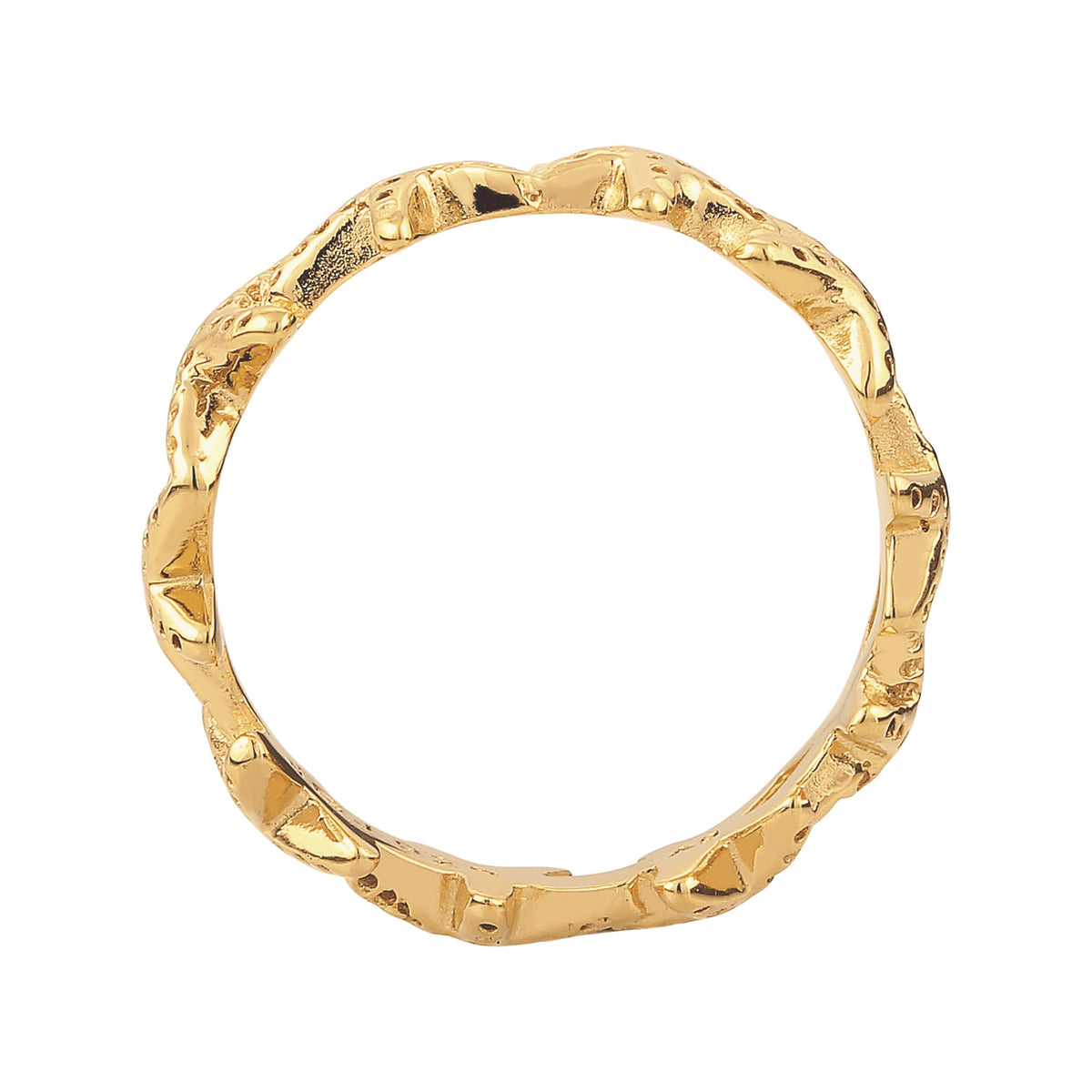 Gold - Elli | Ring Seestern | 925 Sterling Silber vergoldet