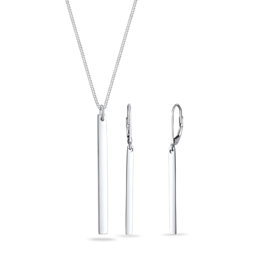Silber - Elli | Schmuckset Stab | 925 Sterling Silber