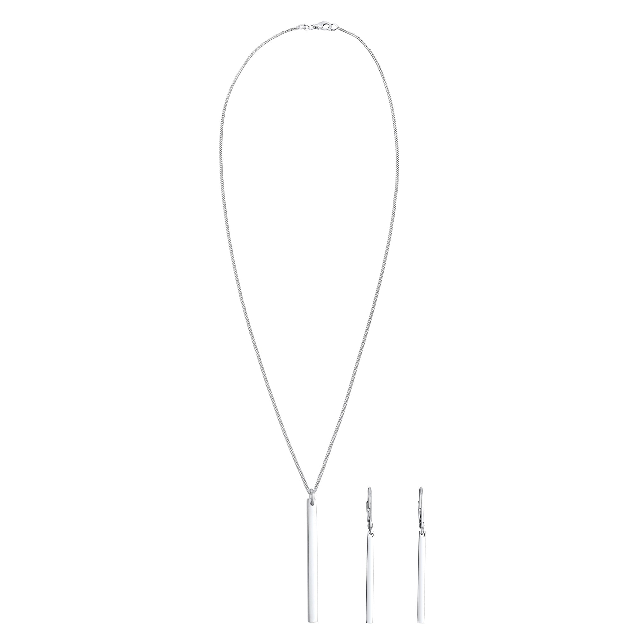 Silber - Elli | Schmuckset Stab | 925 Sterling Silber