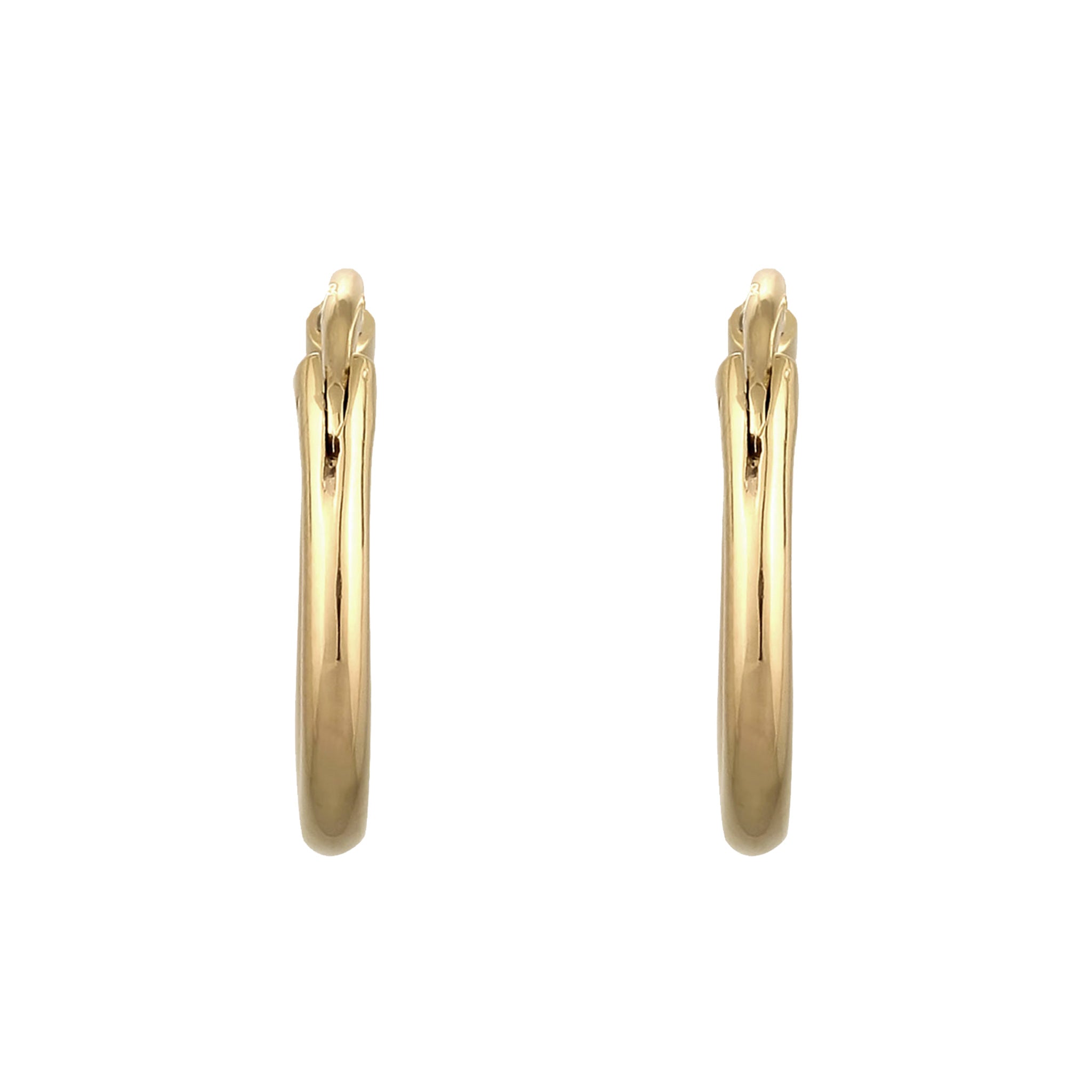 Gold - Elli | Creolen Basic | 925 Sterling Silber vergoldet