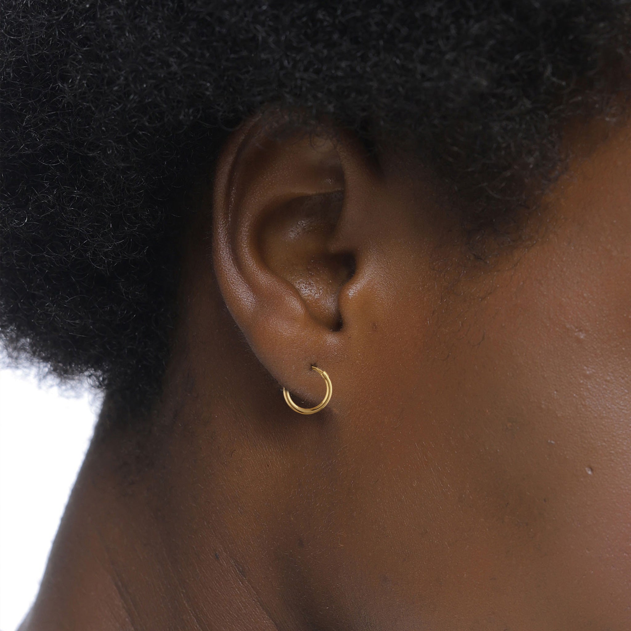 Gold - Elli | Creolen Basic | 925 Sterling Silber vergoldet