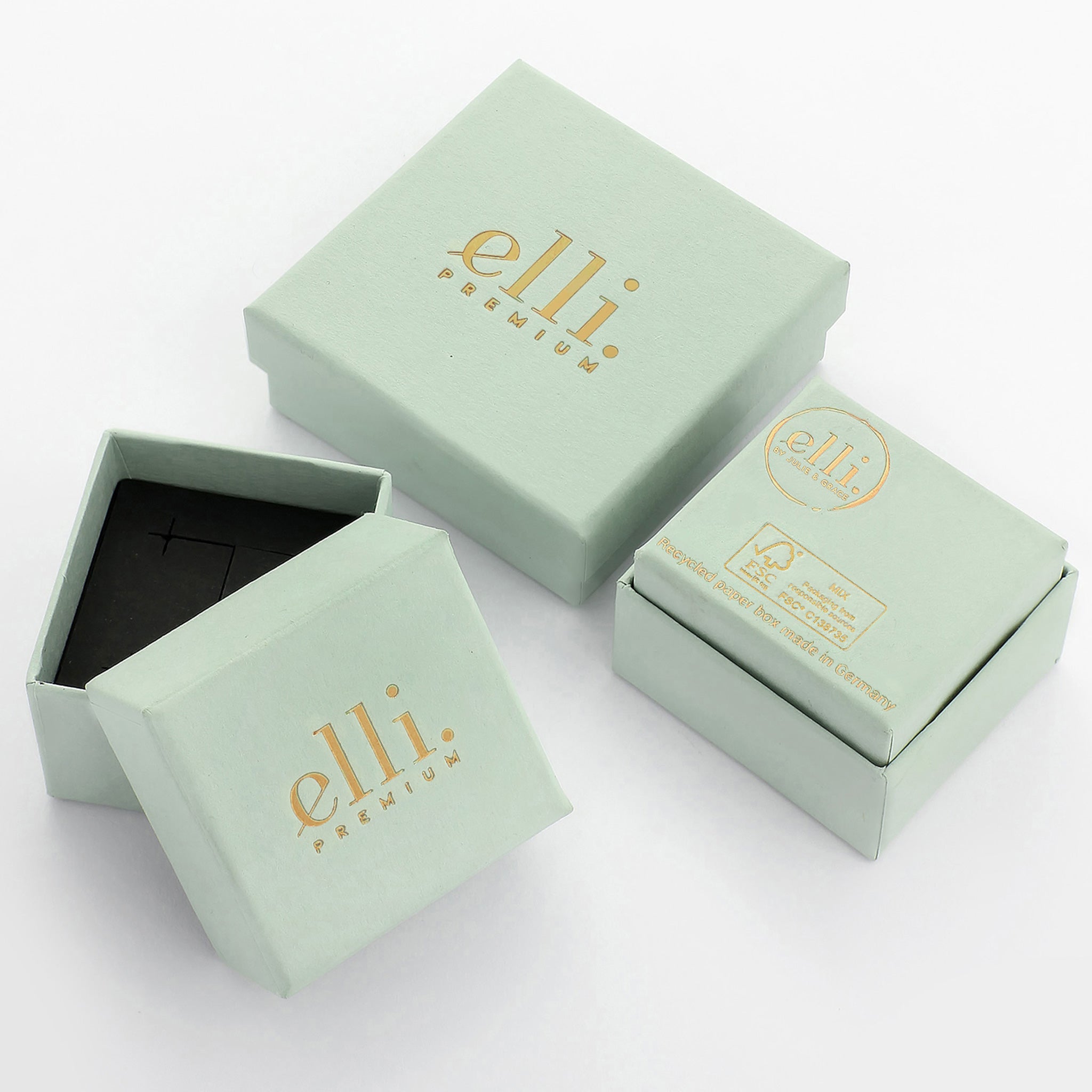 Gold - Elli PREMIUM | Solitär-Ring | Quarz (Rosé) | 375 Gelbgold