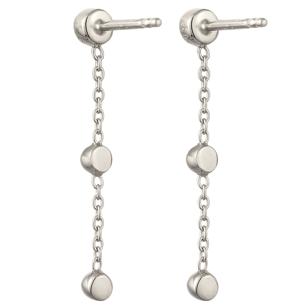 Silber - Elli | Ohrstecker | Mit Kristallen von Swarovski® (Weiß) | 925er Sterling Silber