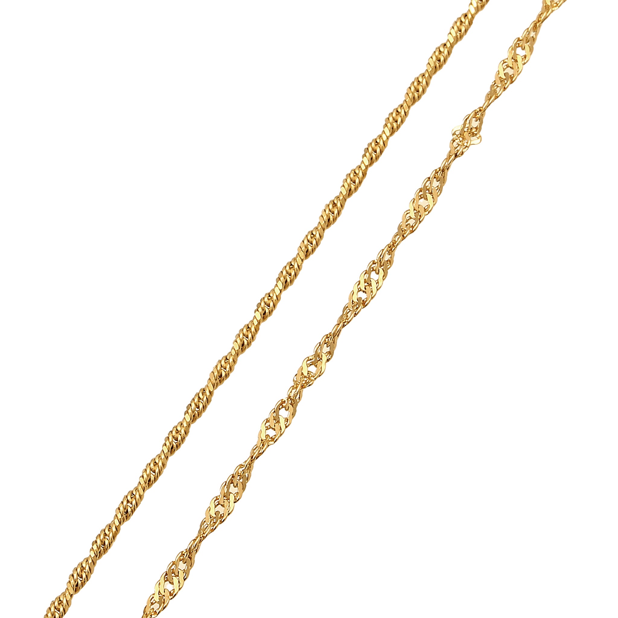 Gold - Elli | Halsketten Set | 925 Sterling Silber vergoldet