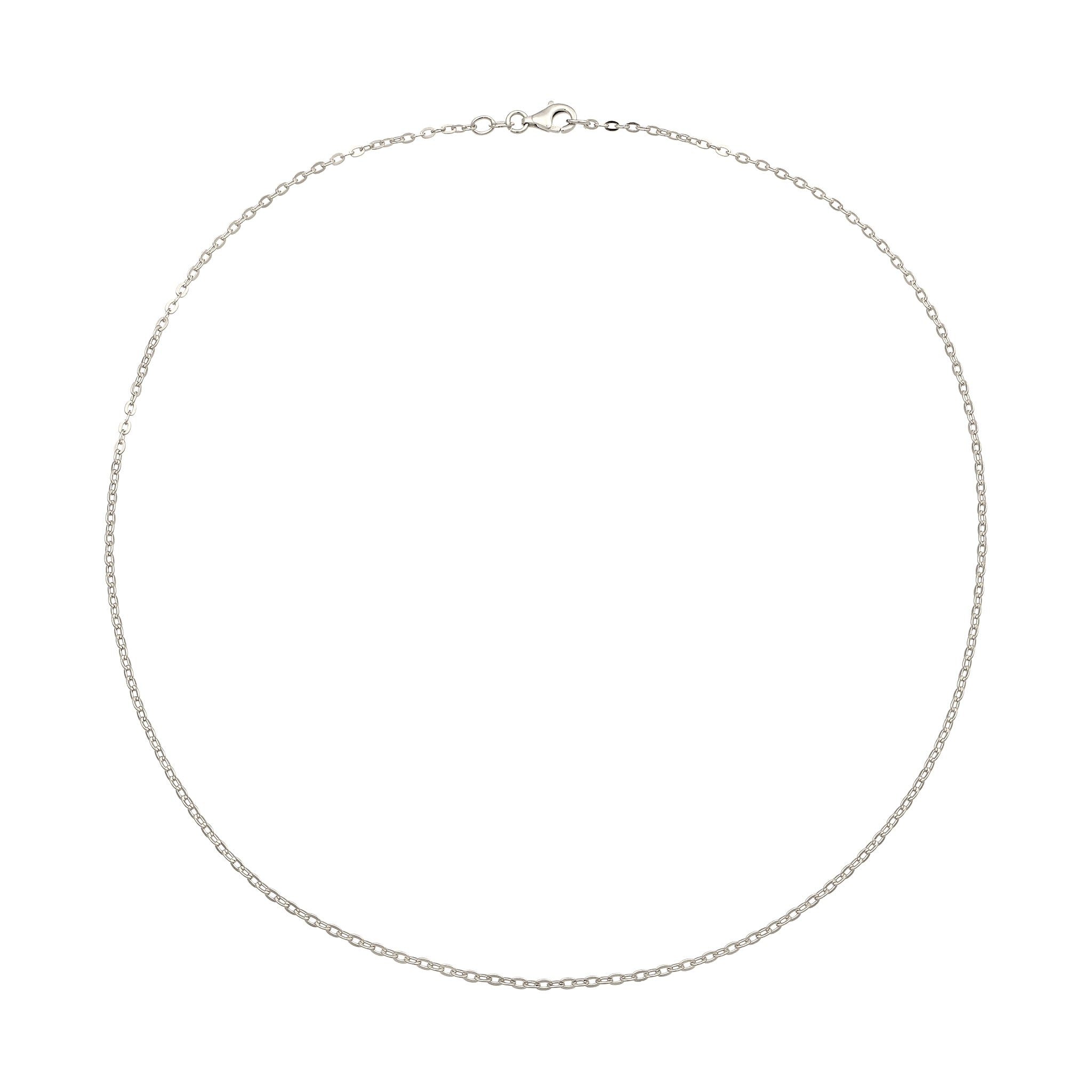 Silber - Elli | Anker- Halskette Basic | 925 Sterling Silber