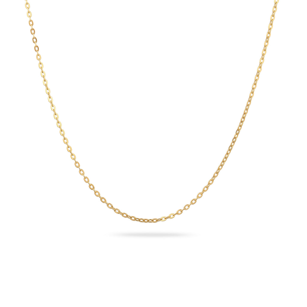 Gold - Elli | Anker-Halskette Basic | 925 Sterling Silber vergoldet