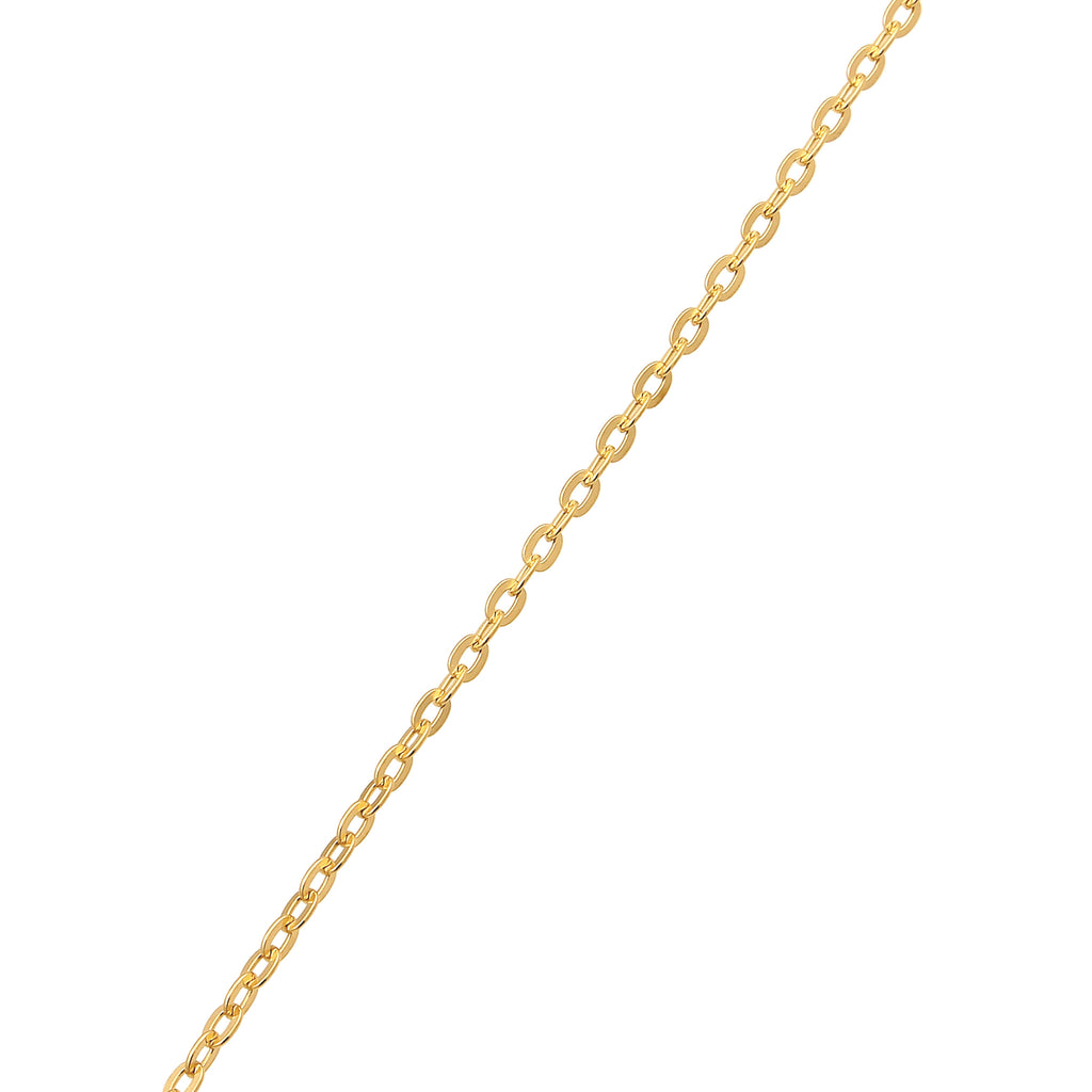 Gold - Elli | Anker-Halskette Basic | 925 Sterling Silber vergoldet