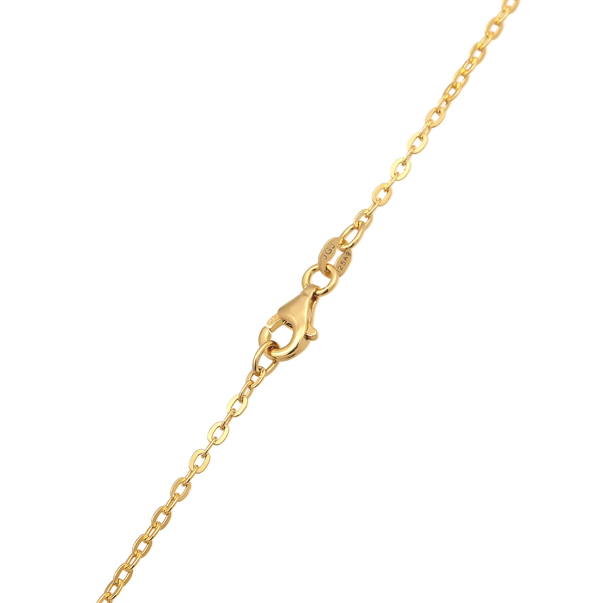 Gold - Elli | Anker-Halskette Basic | 925 Sterling Silber vergoldet