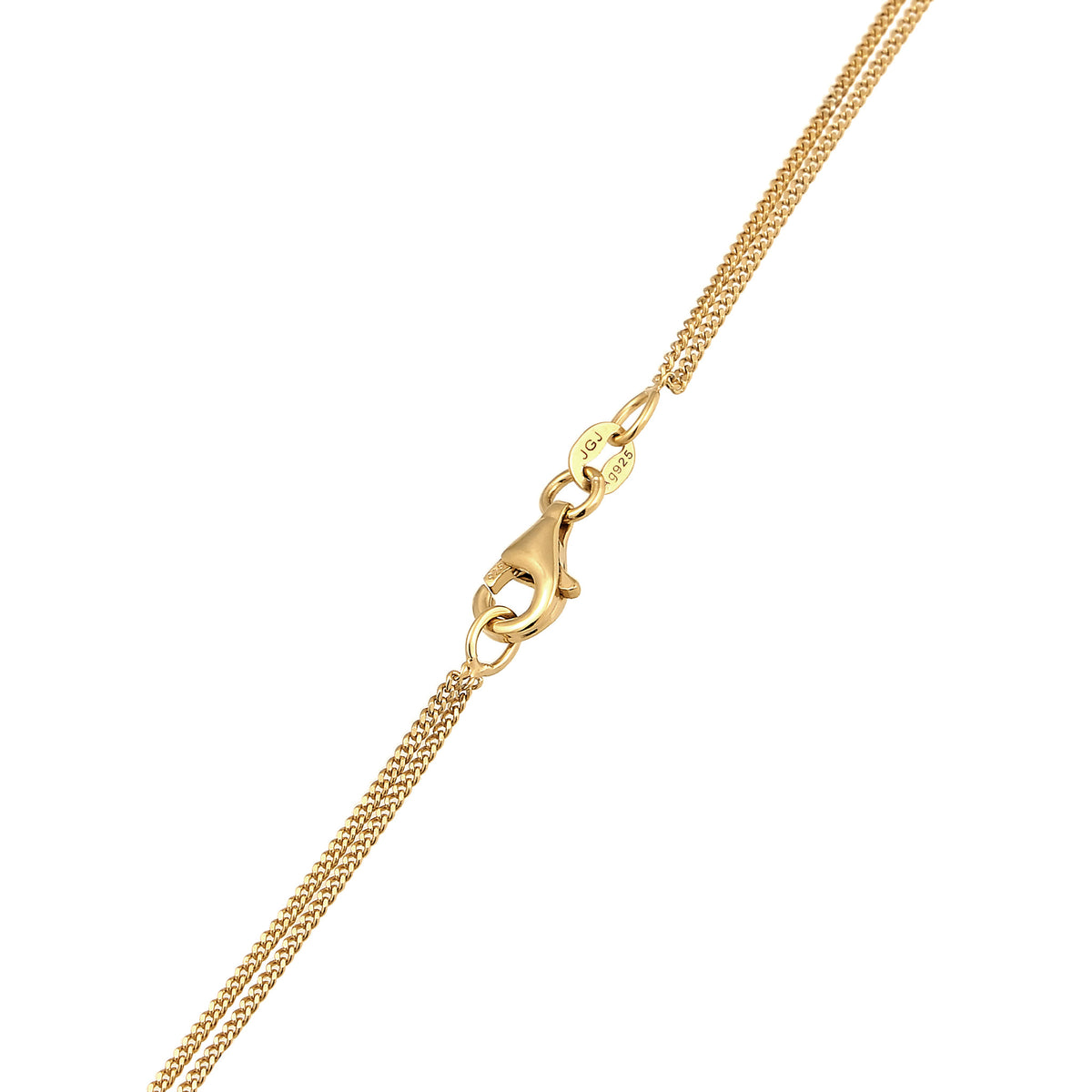 Gold - Elli | Layer-Halskette | Mit Kristallen von Swarovski® (Weiß) | 925 Sterling Silber vergoldet