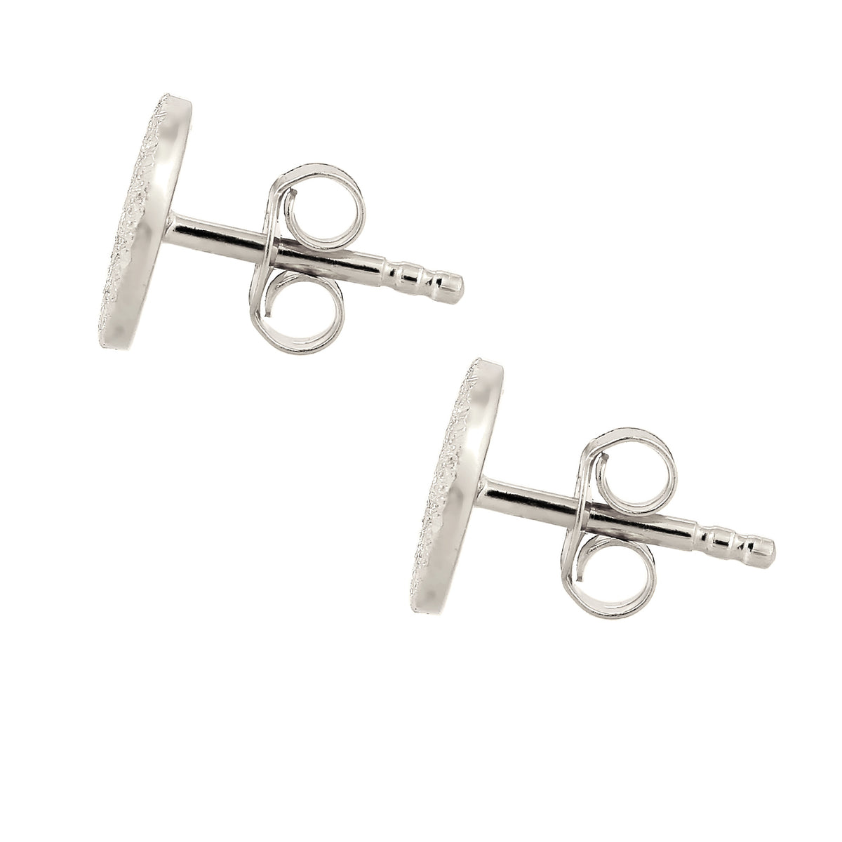 Silber - Elli | Ohrstecker Plättchen | 925 Sterling Silber