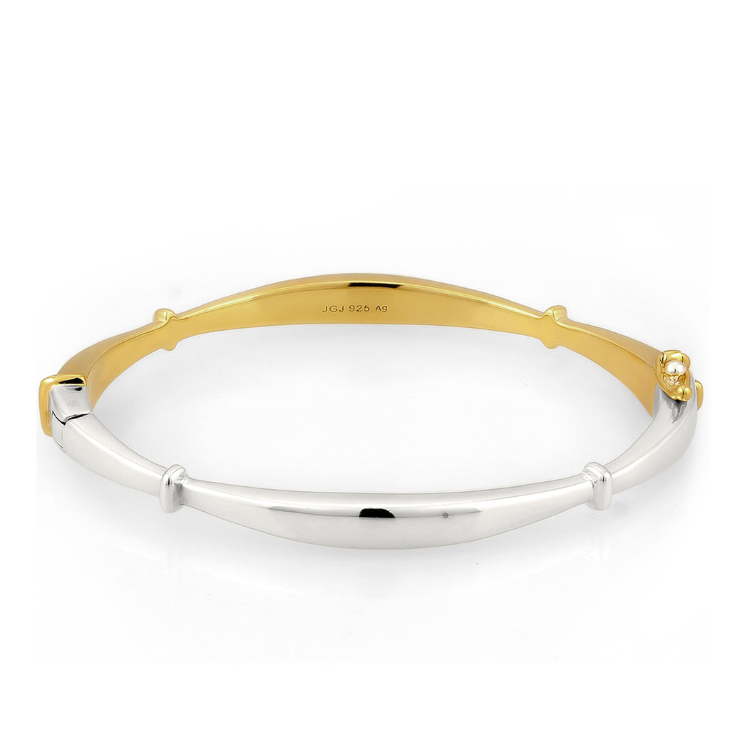 Zweifarbig - Elli | Armreif Bicolor | 925 Sterling Silber