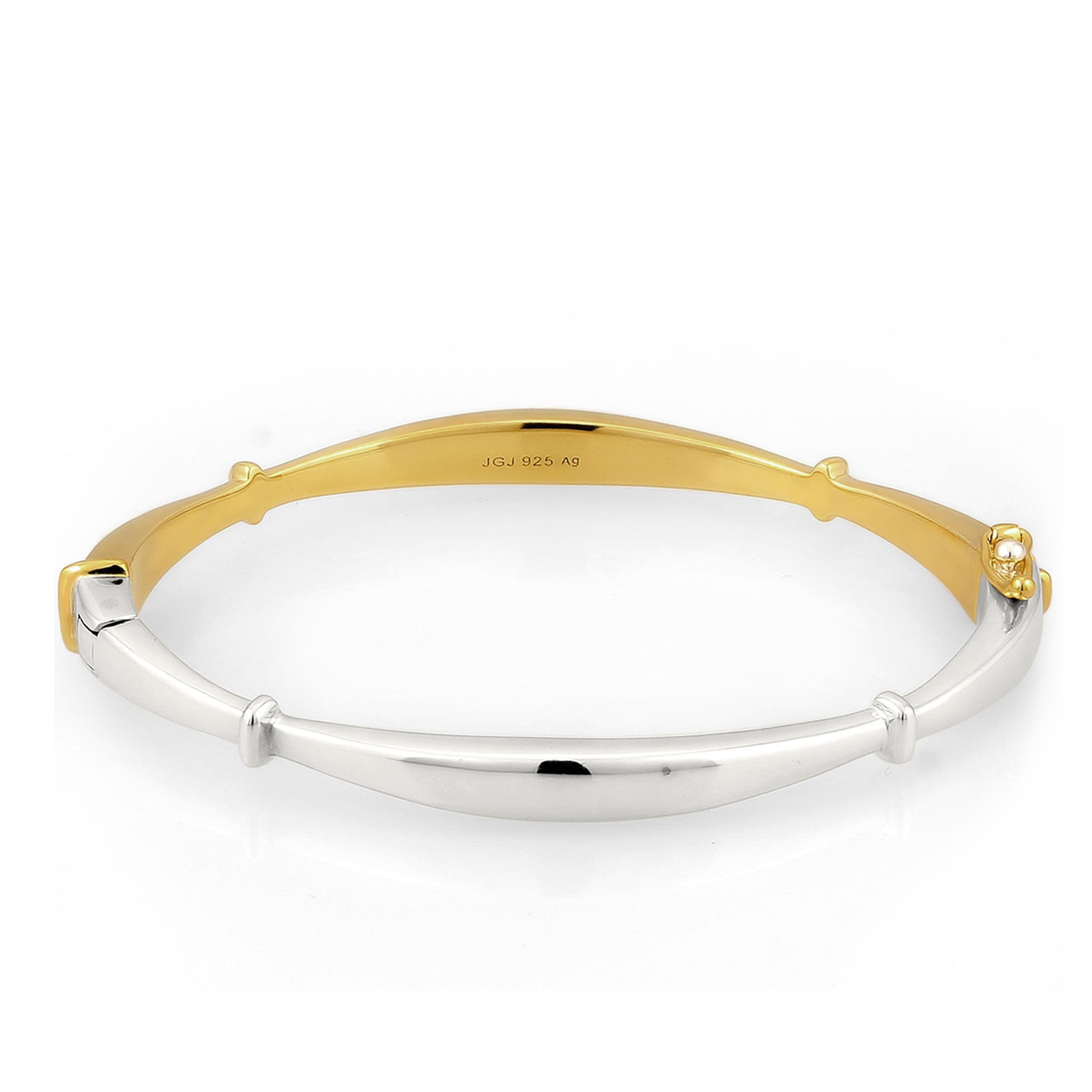 Zweifarbig - Elli | Armreif Bicolor | 925 Sterling Silber