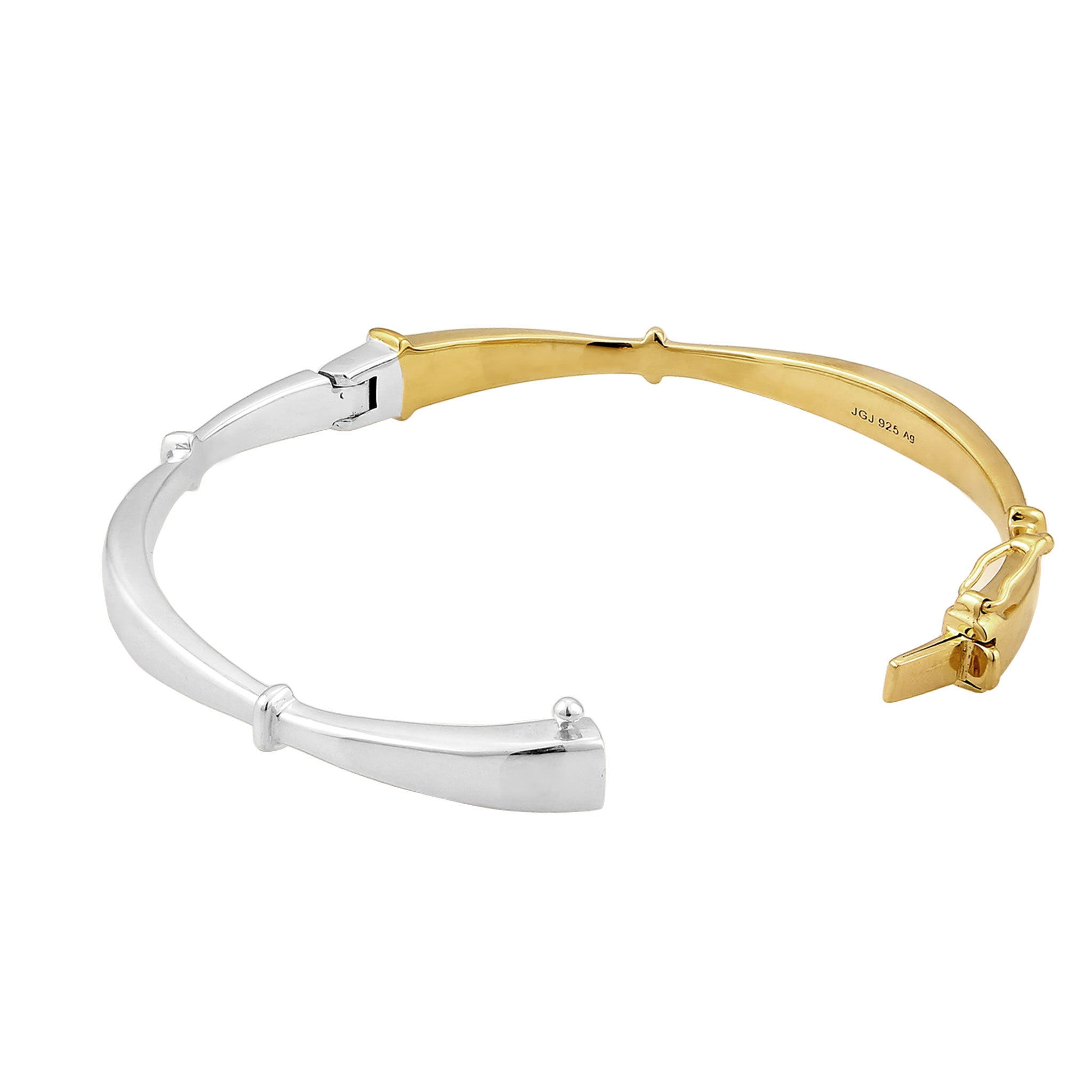 Zweifarbig - Elli | Armreif Bicolor | 925 Sterling Silber