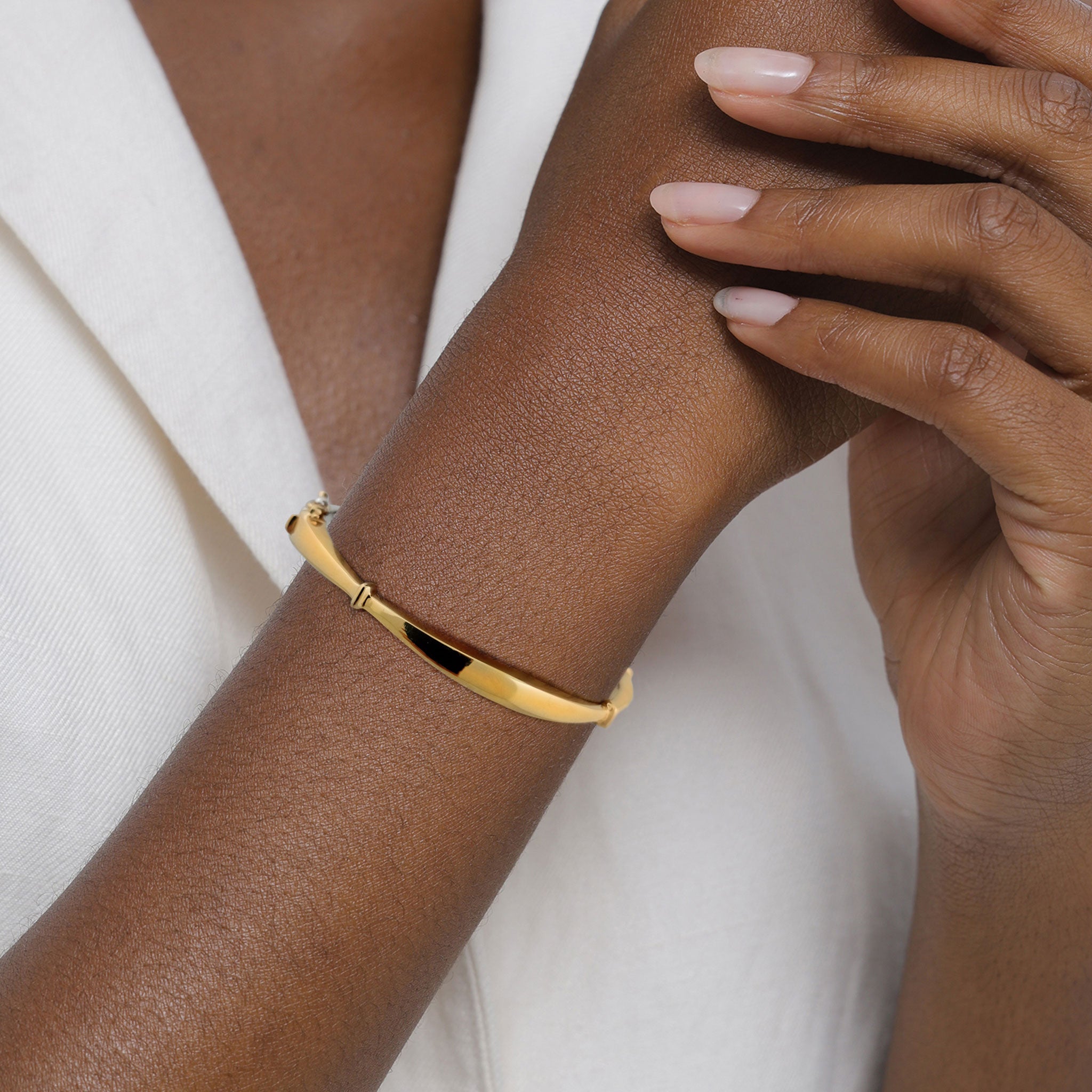 Zweifarbig - Elli | Armreif Bicolor | 925 Sterling Silber