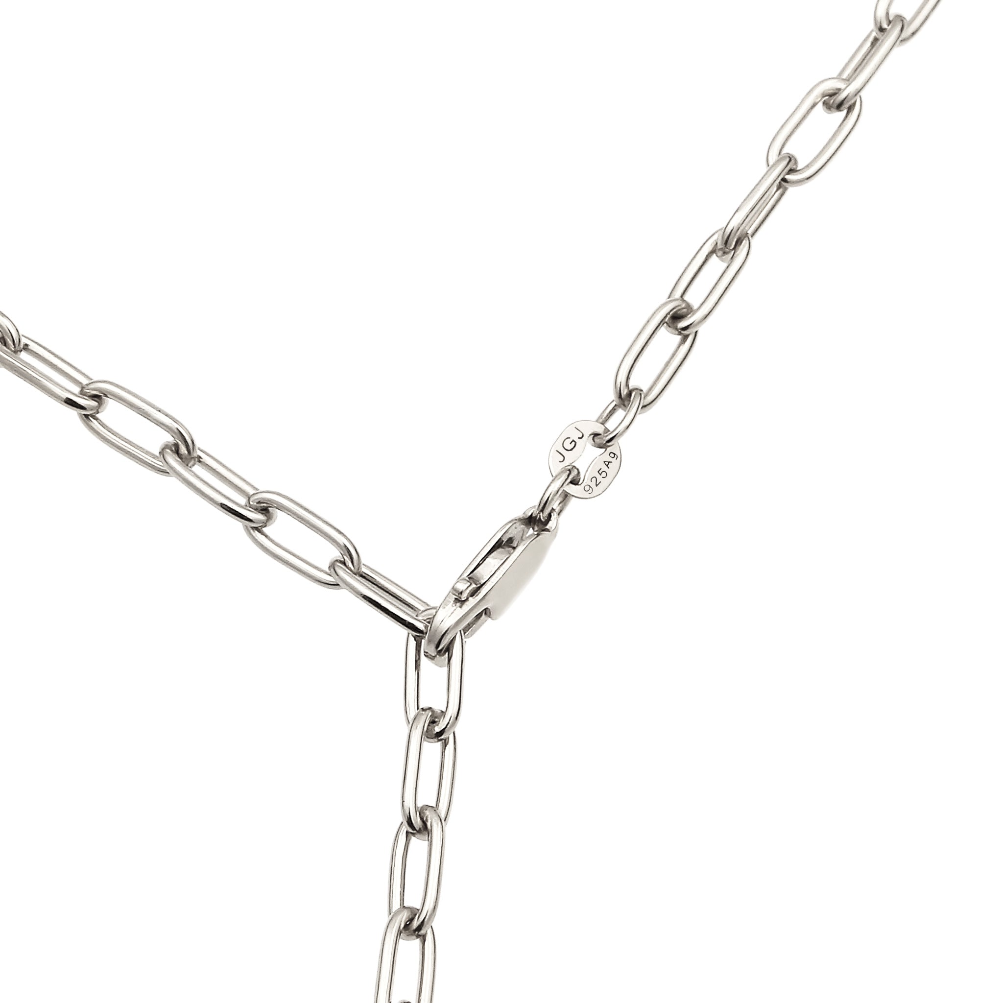 Silber - Elli | Y-Kette | Perle von Swarovski® (Weiß) | 925 Sterling Silber